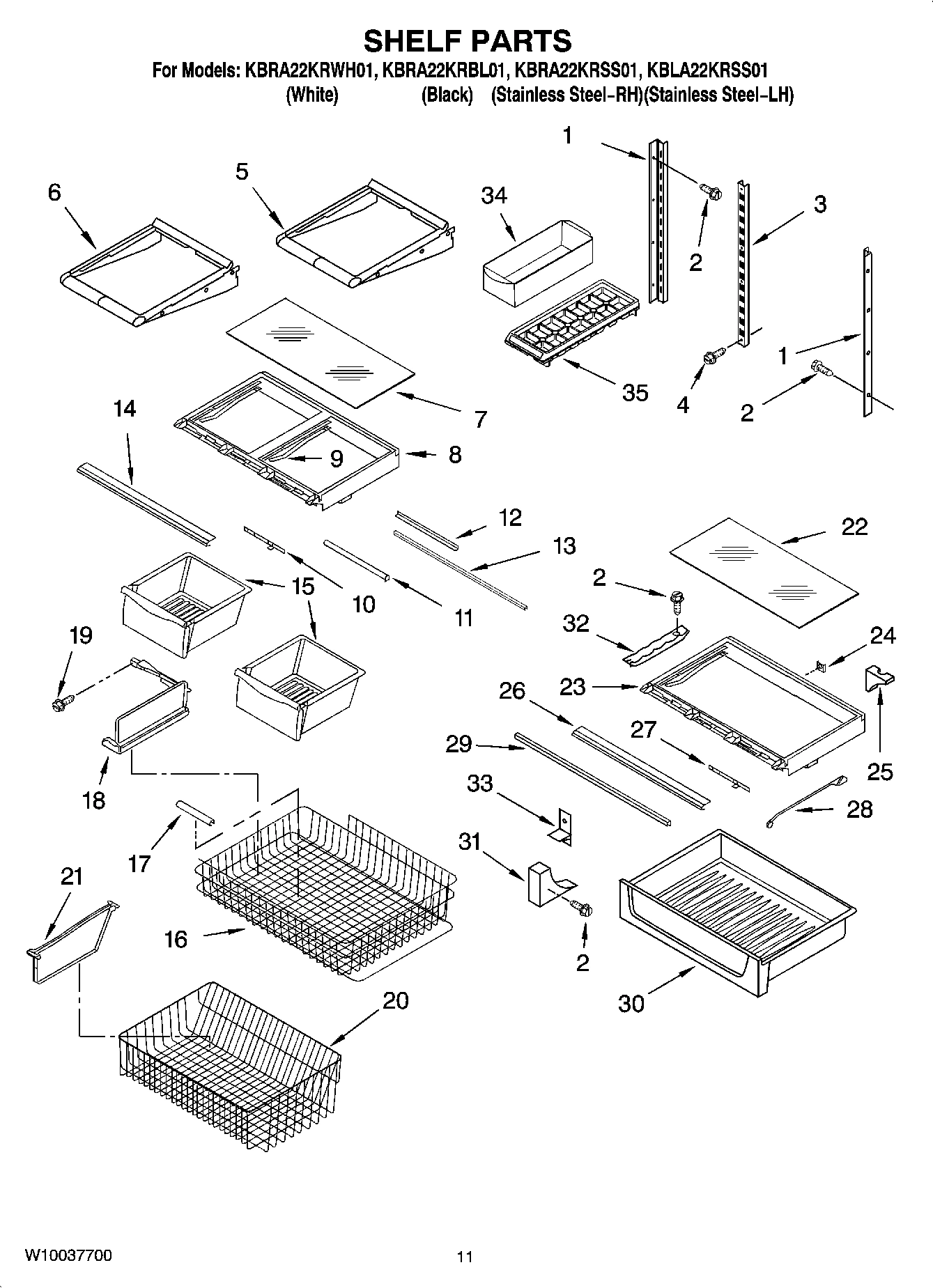 07 - SHELF PARTS, OPTIONAL PARTS