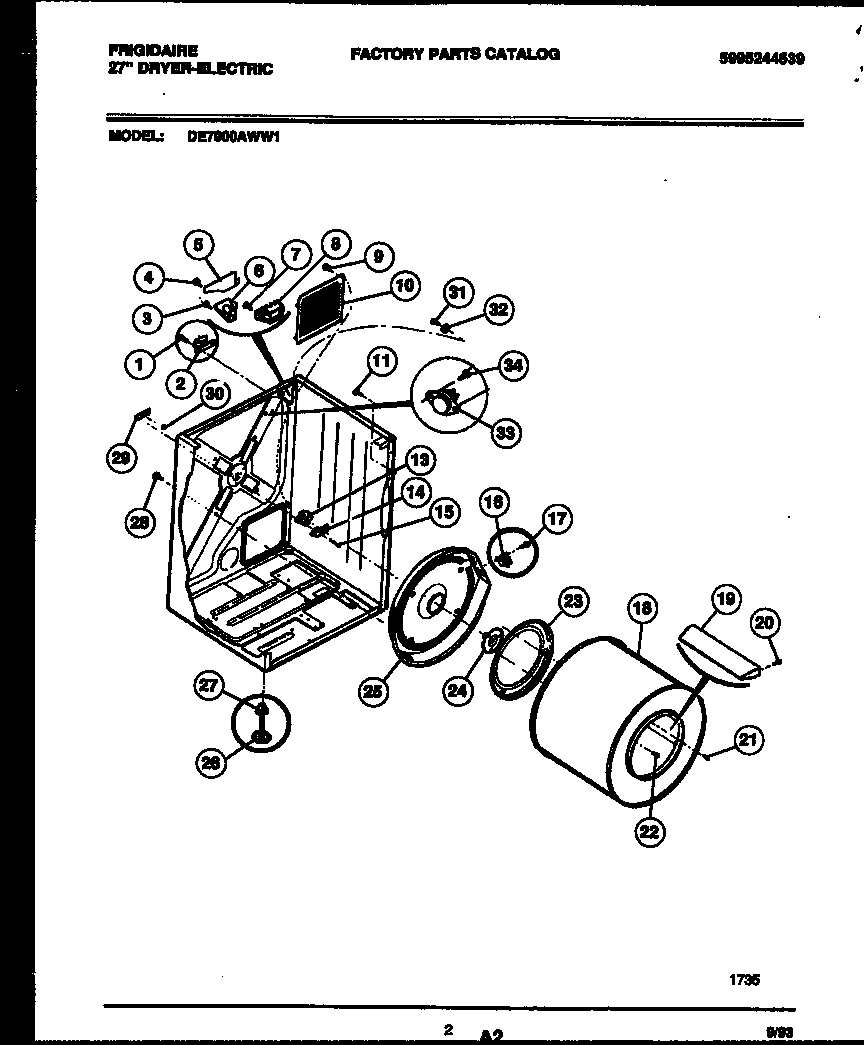 02 - CABINET AND COMPONENT PARTS