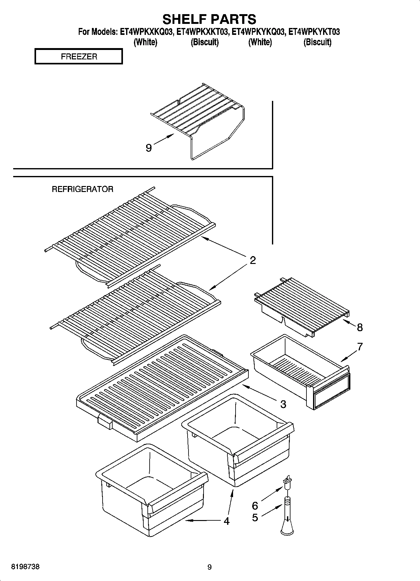 05 - SHELF PARTS, OPTIONAL PARTS