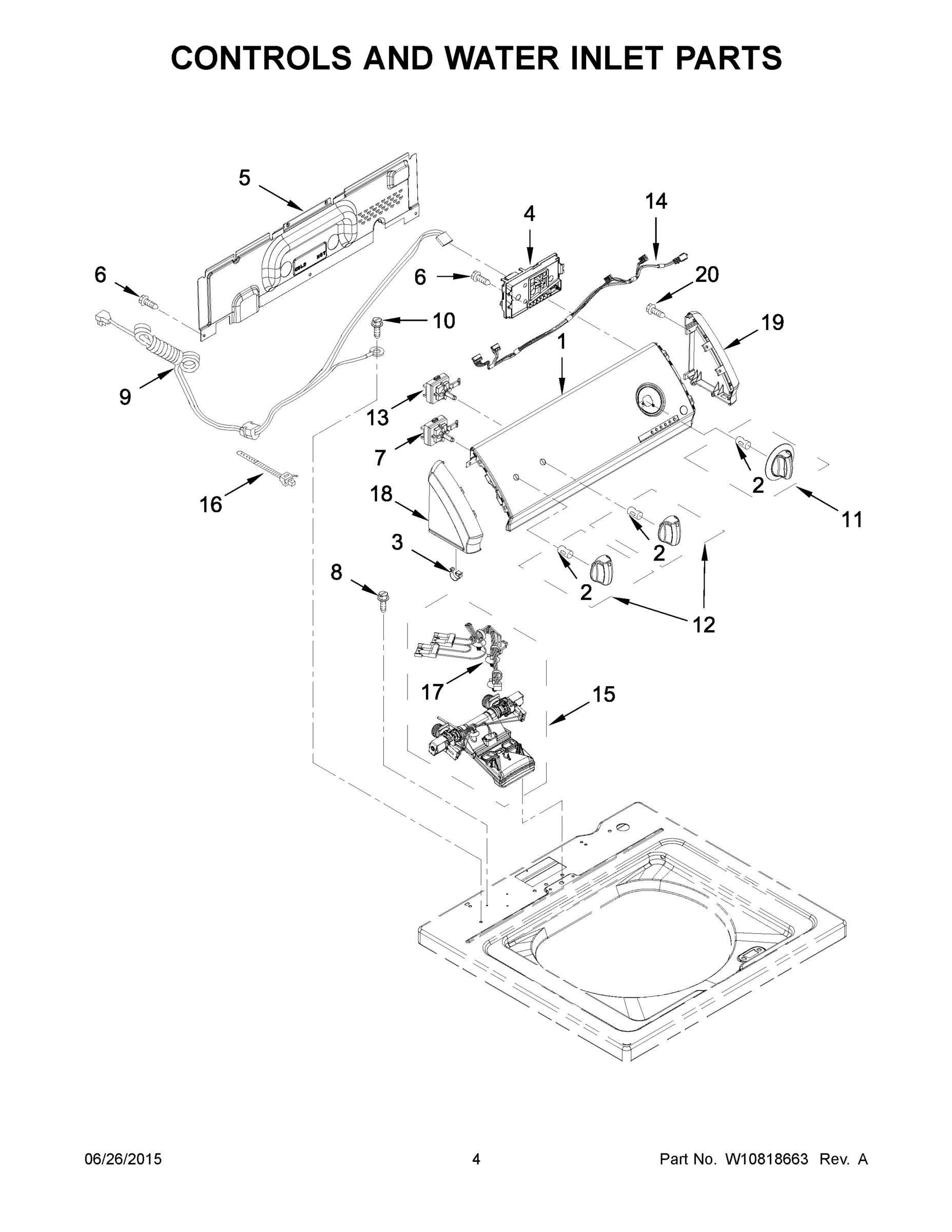 03 - CONTROLS AND WATER INLET PARTS
