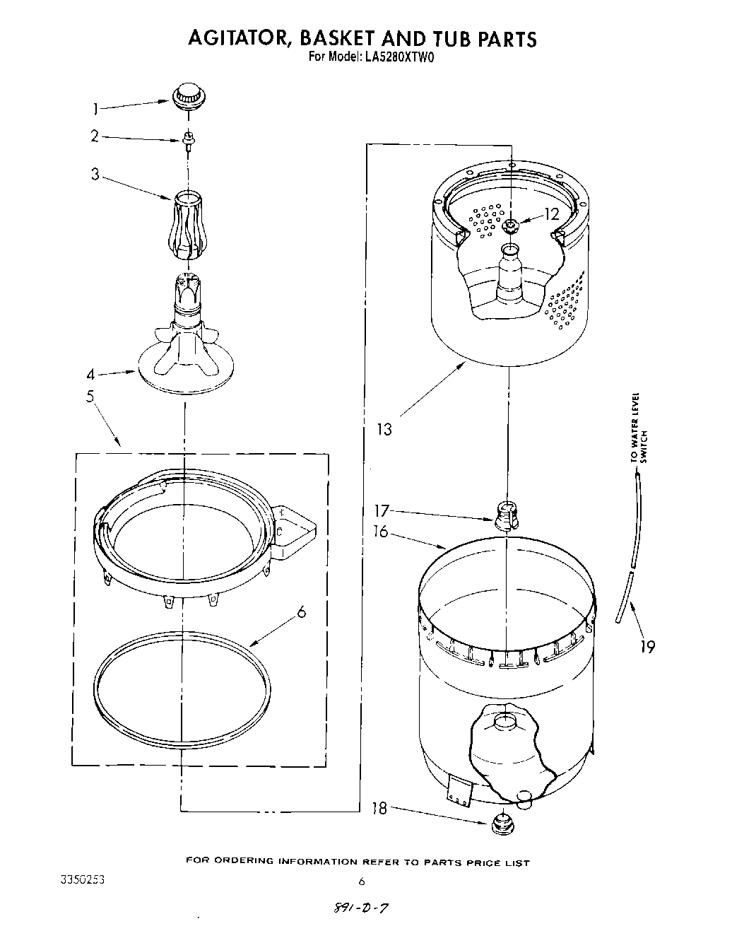 04 - AGITATOR, BASKET AND TUB
