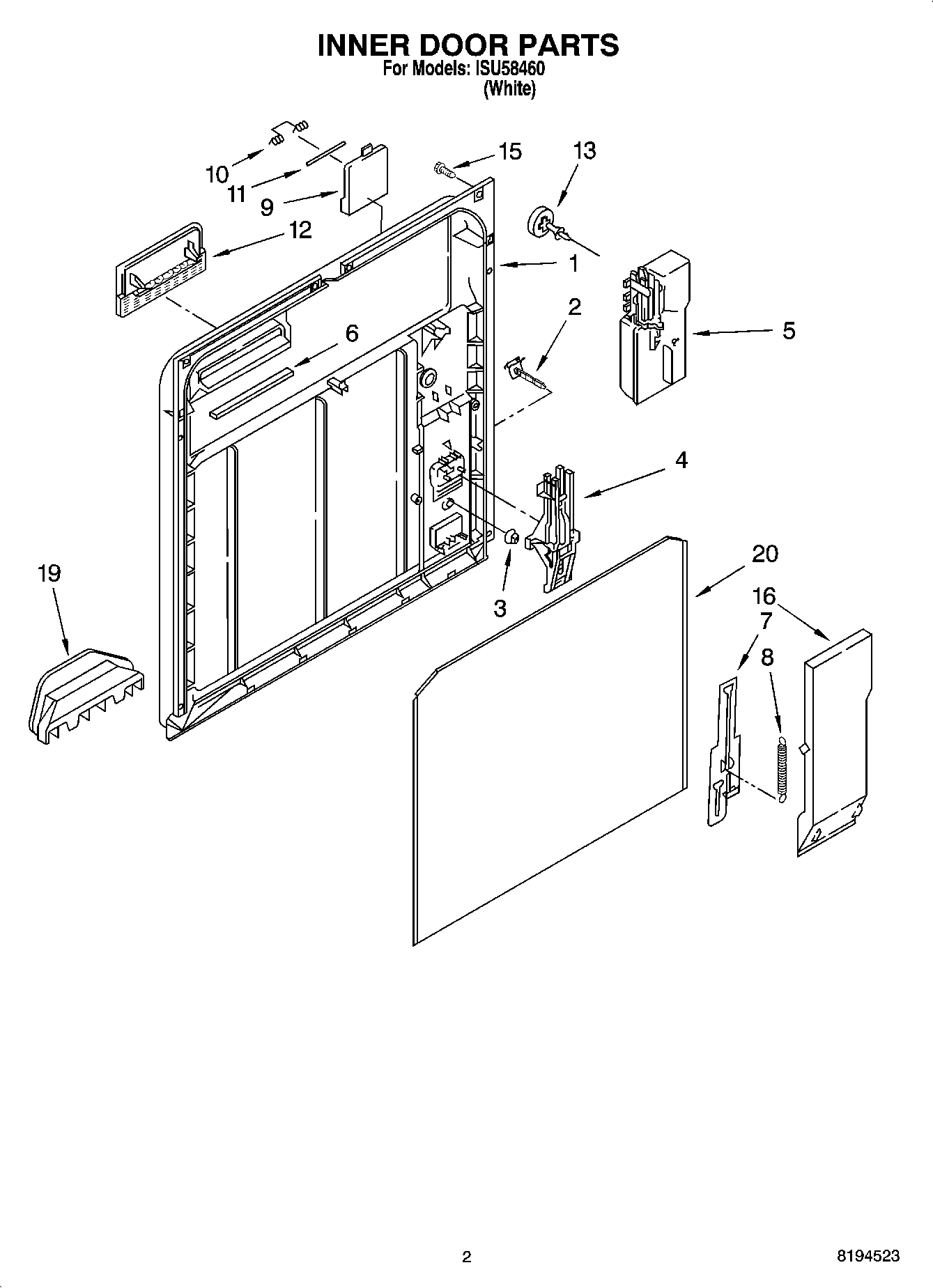 02 - INNER DOOR PARTS