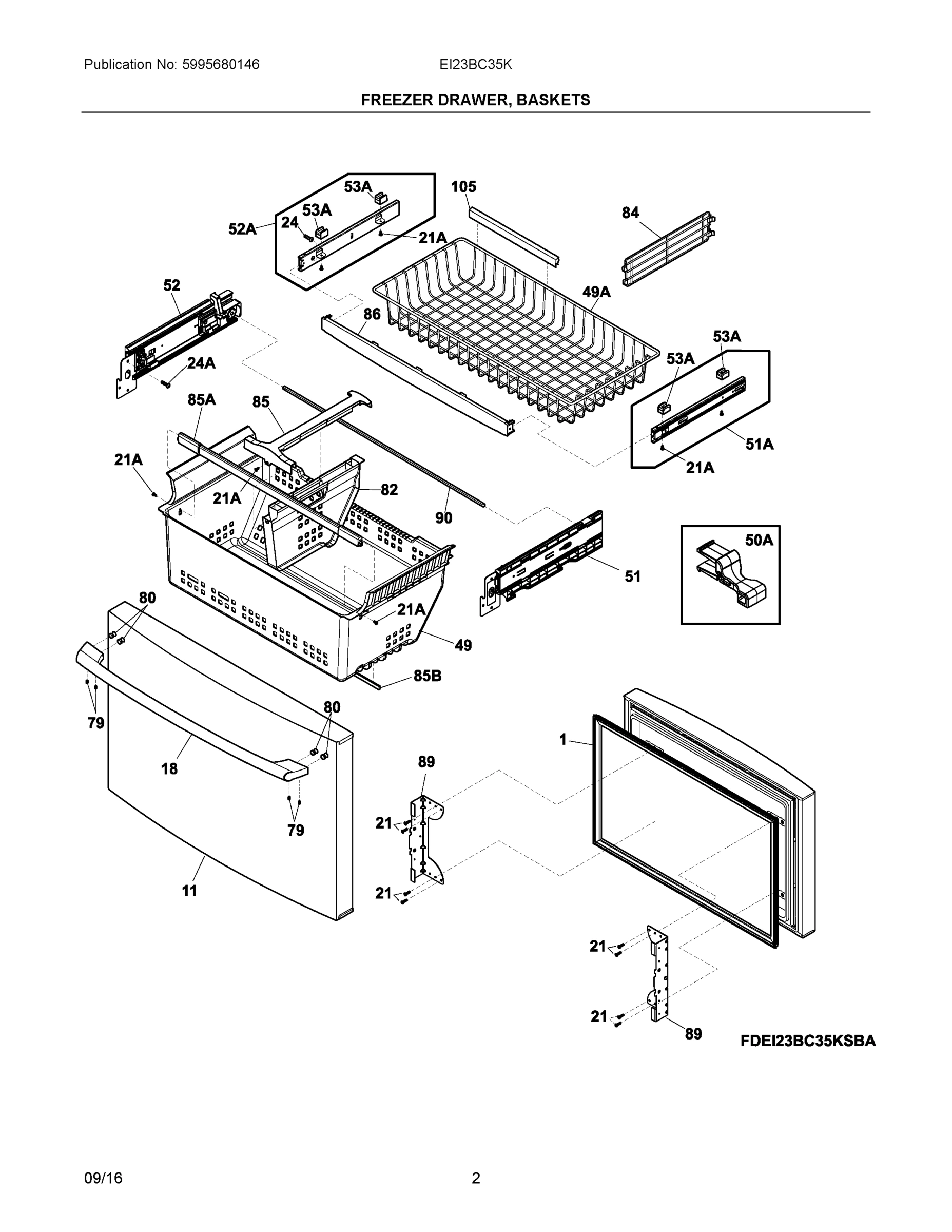 02 - FREEZER DRAWER, BASKETS