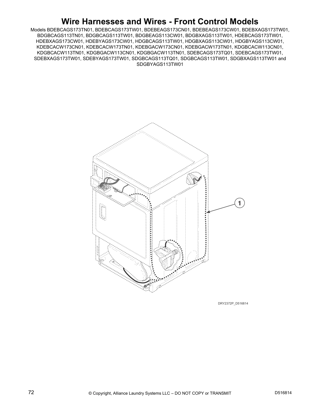Wire Harnesses and Wires - Front Control Models