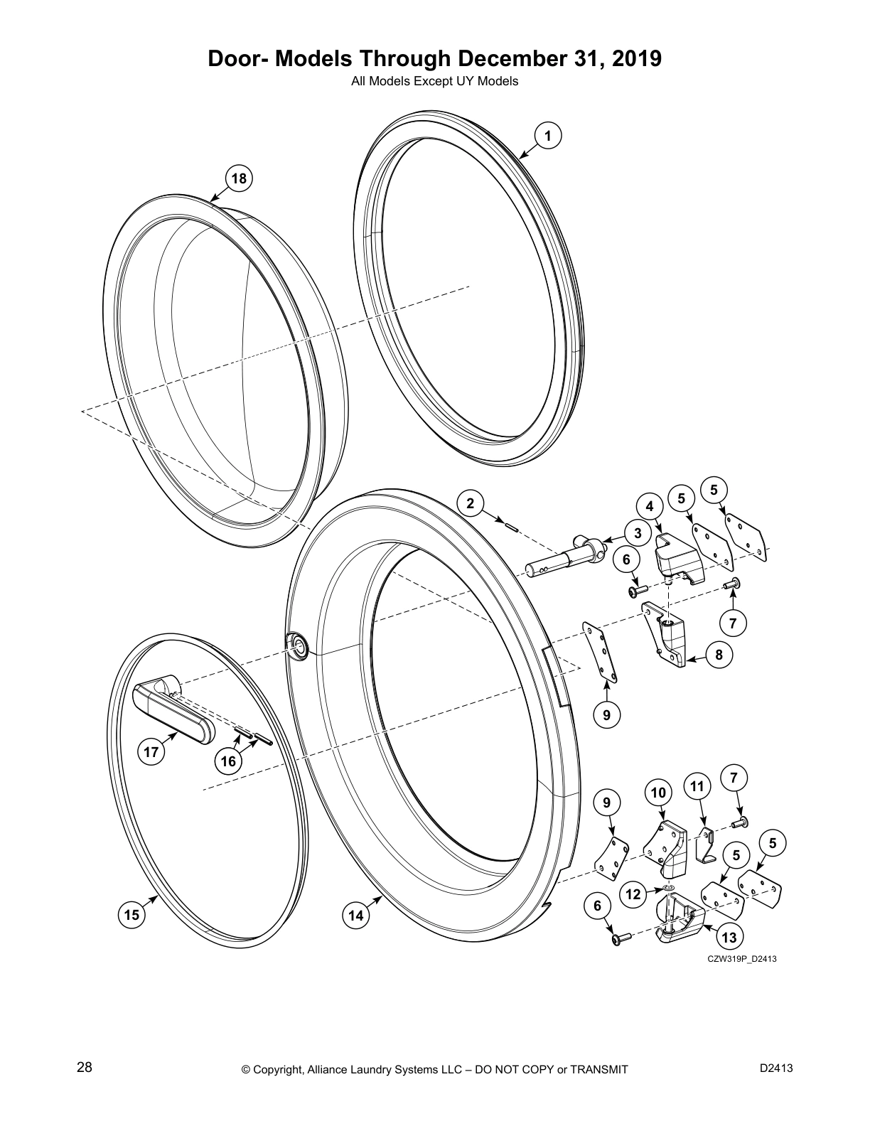 Door- Models Through December 31, 2019