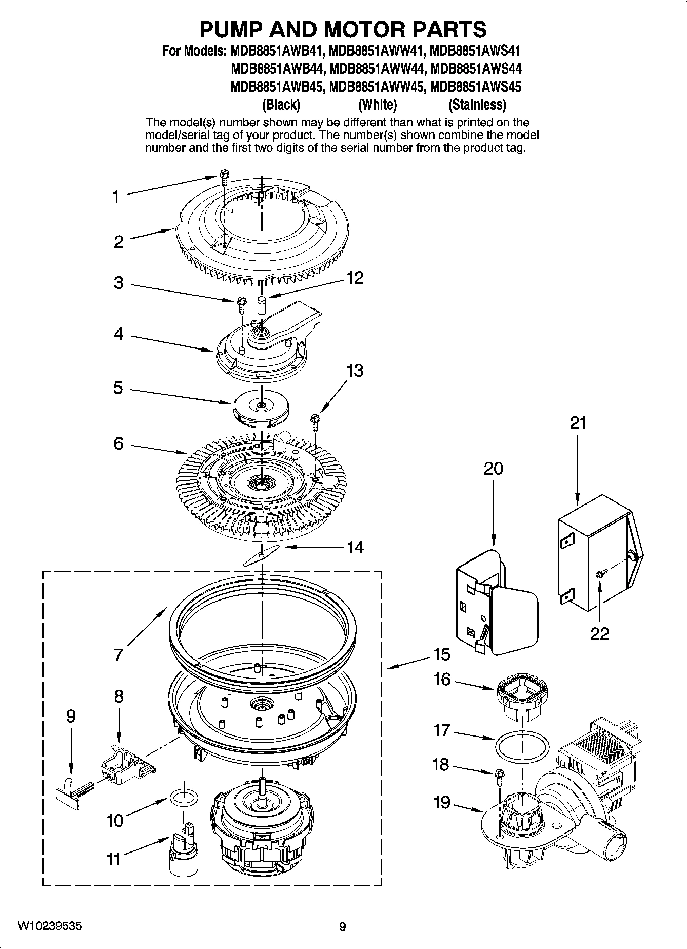 08 - PUMP AND MOTOR PARTS