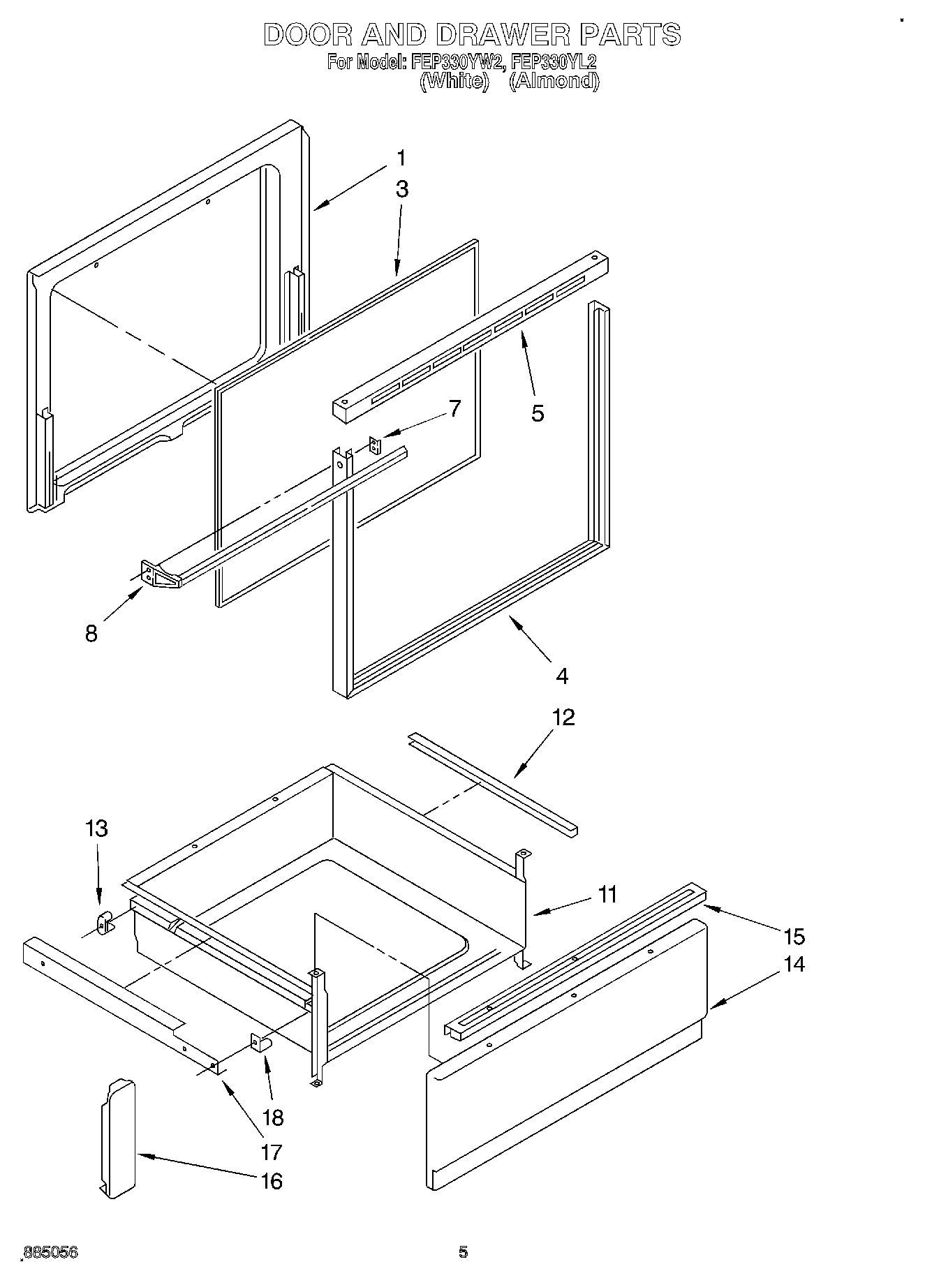 04 - DOOR AND DRAWER, LIT/OPTIONAL