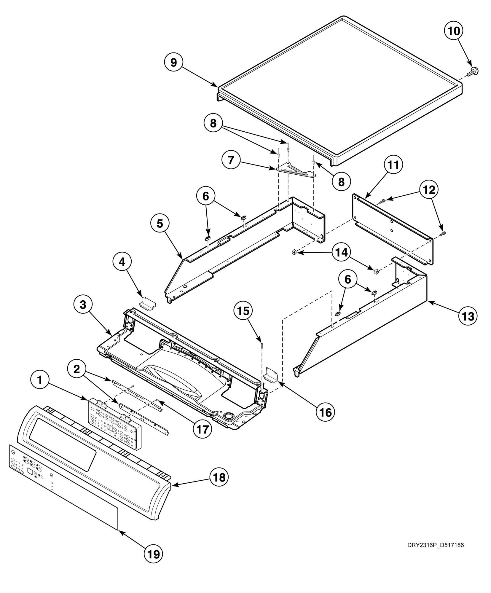 Control Panel and Controls - Front Control