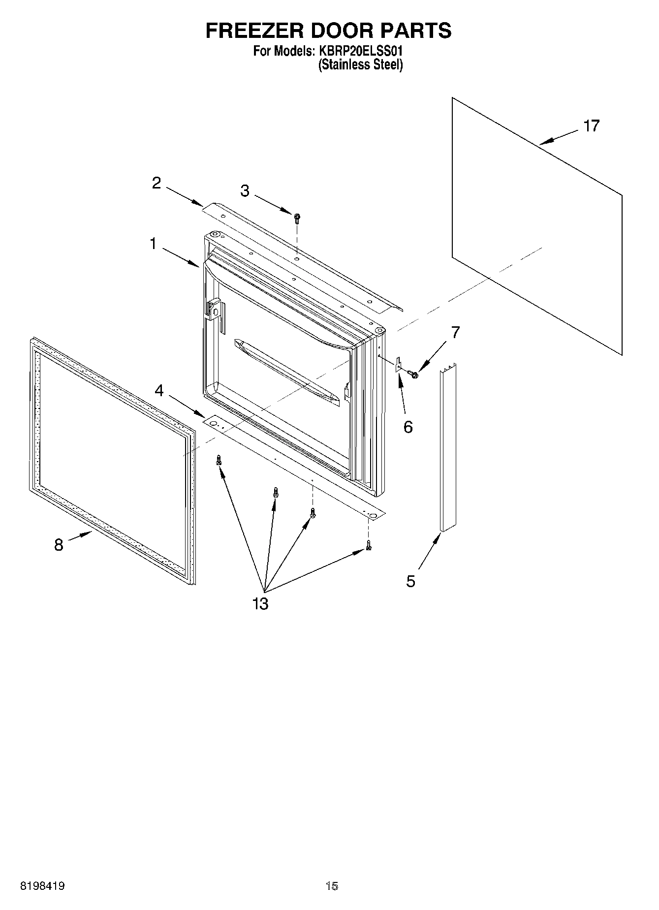 08 - FREEZER DOOR PARTS, OPTIONAL PARTS