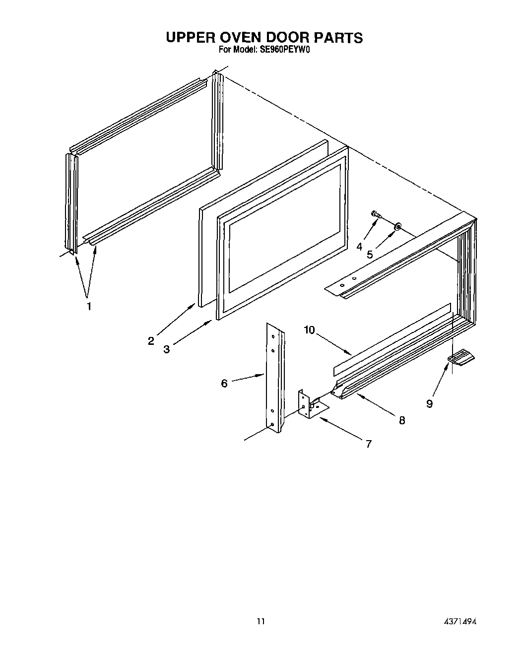 09 - UPPER OVEN DOOR