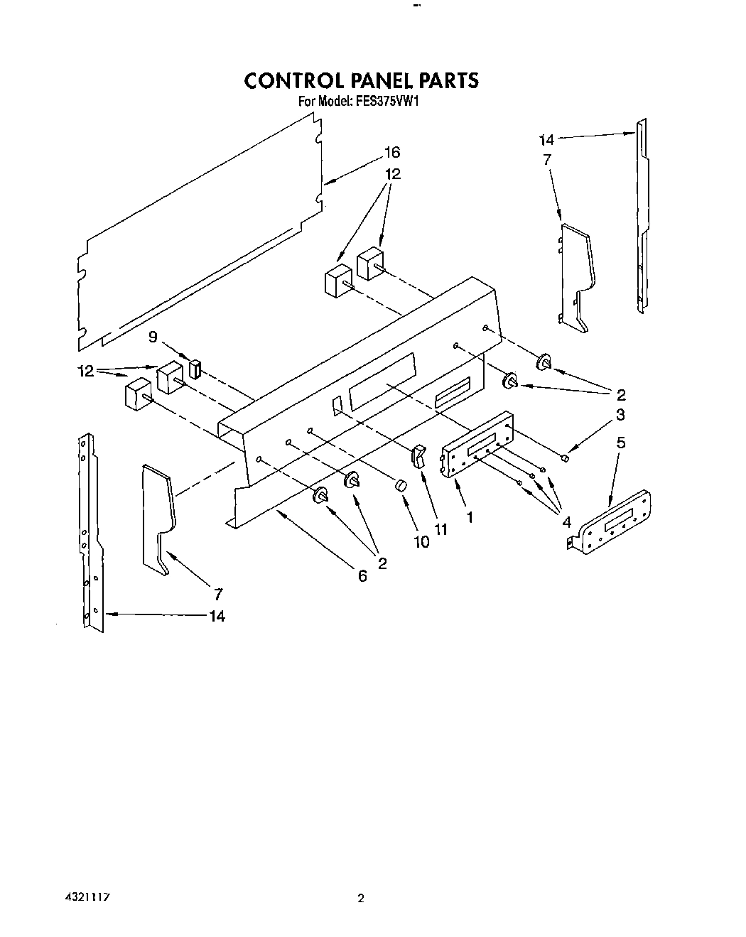 02 - CONTROL PANEL, LIT/OPTIONAL