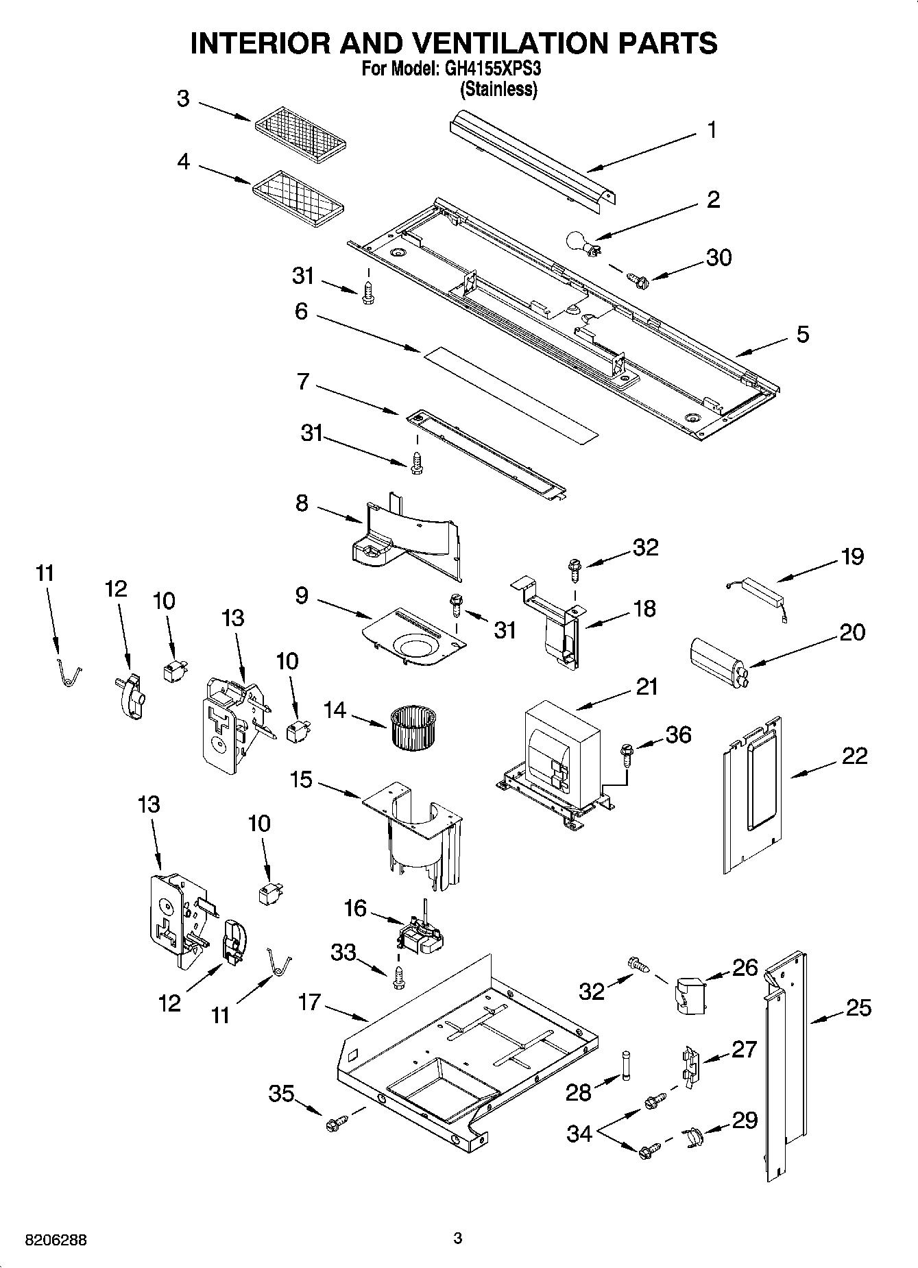 03 - INTERIOR AND VENTILATION PARTS