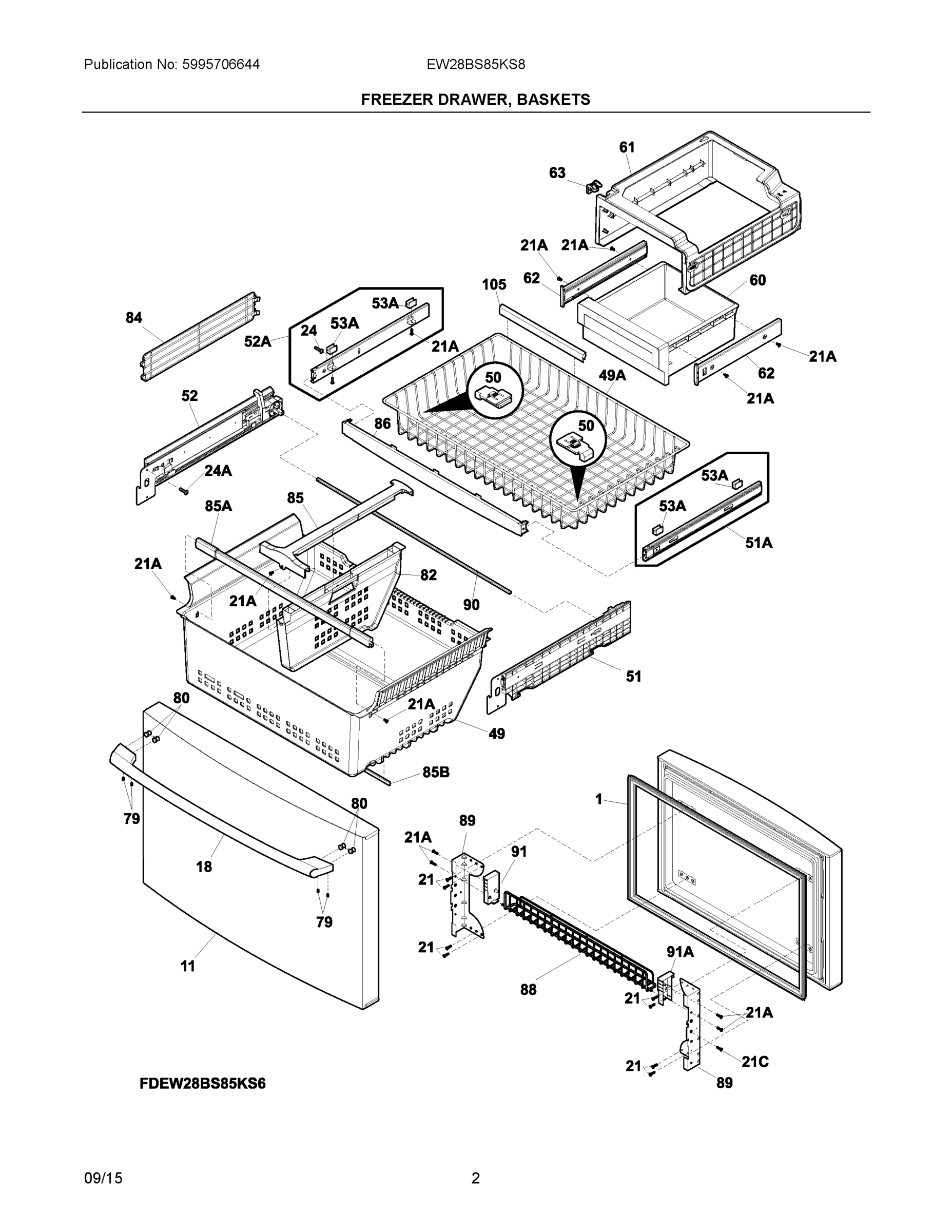 02 - FREEZER DRAWER, BASKETS