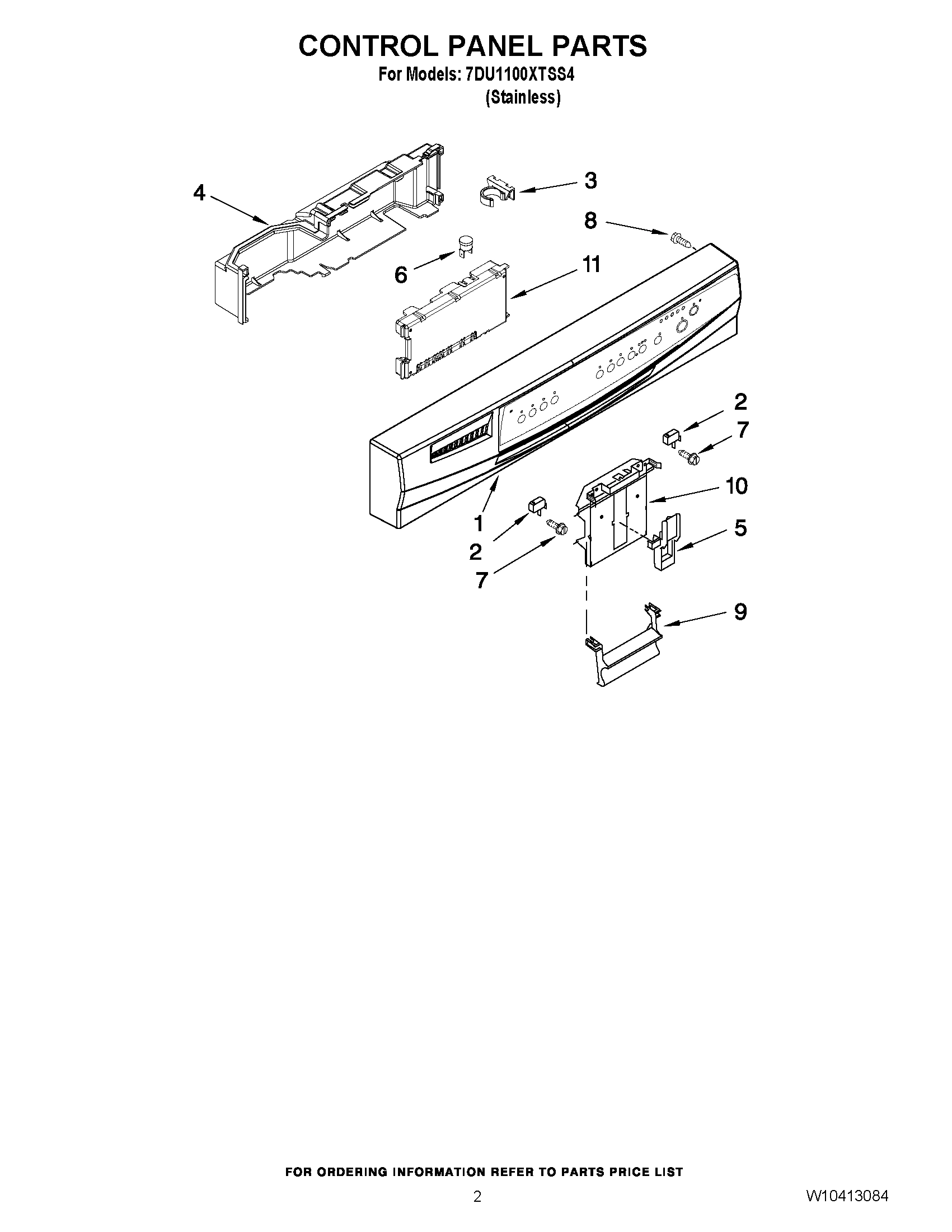 02 - CONTROL PANEL PARTS