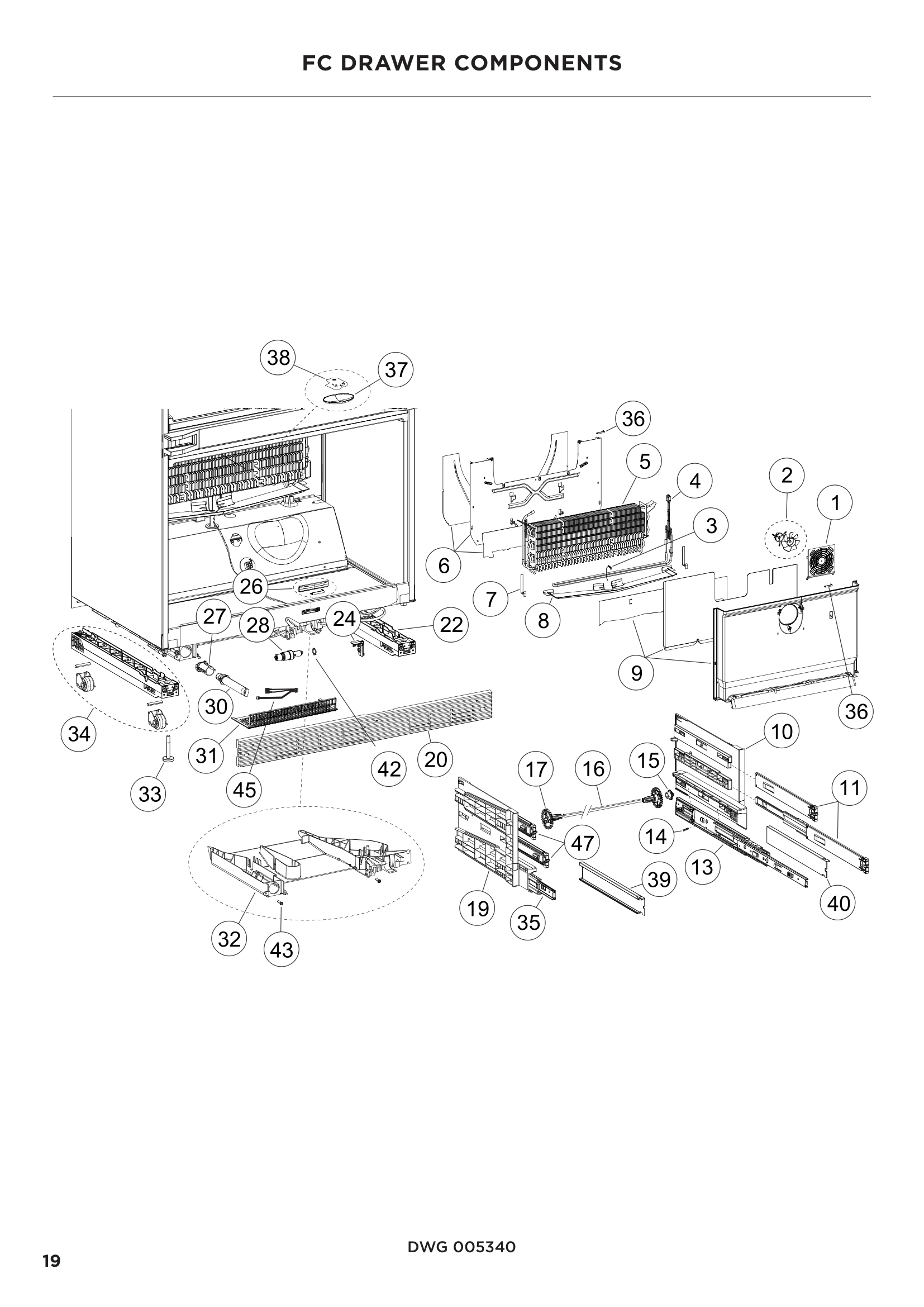 FC DRAWER COMPONENTS