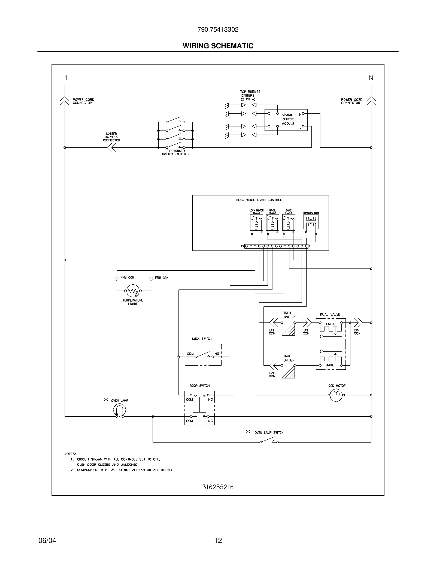 12 - WIRING SCHEMATIC