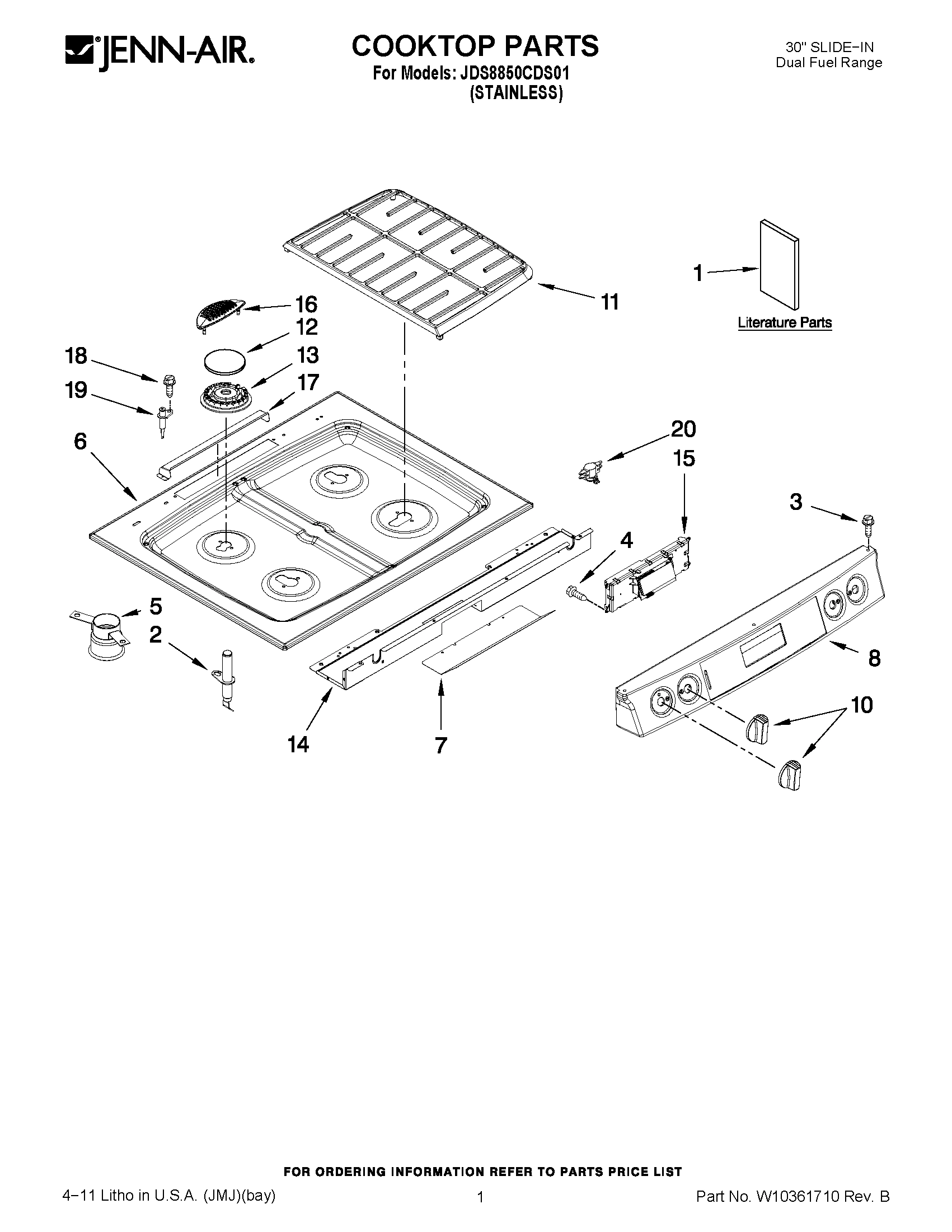 01 - COOKTOP PARTS