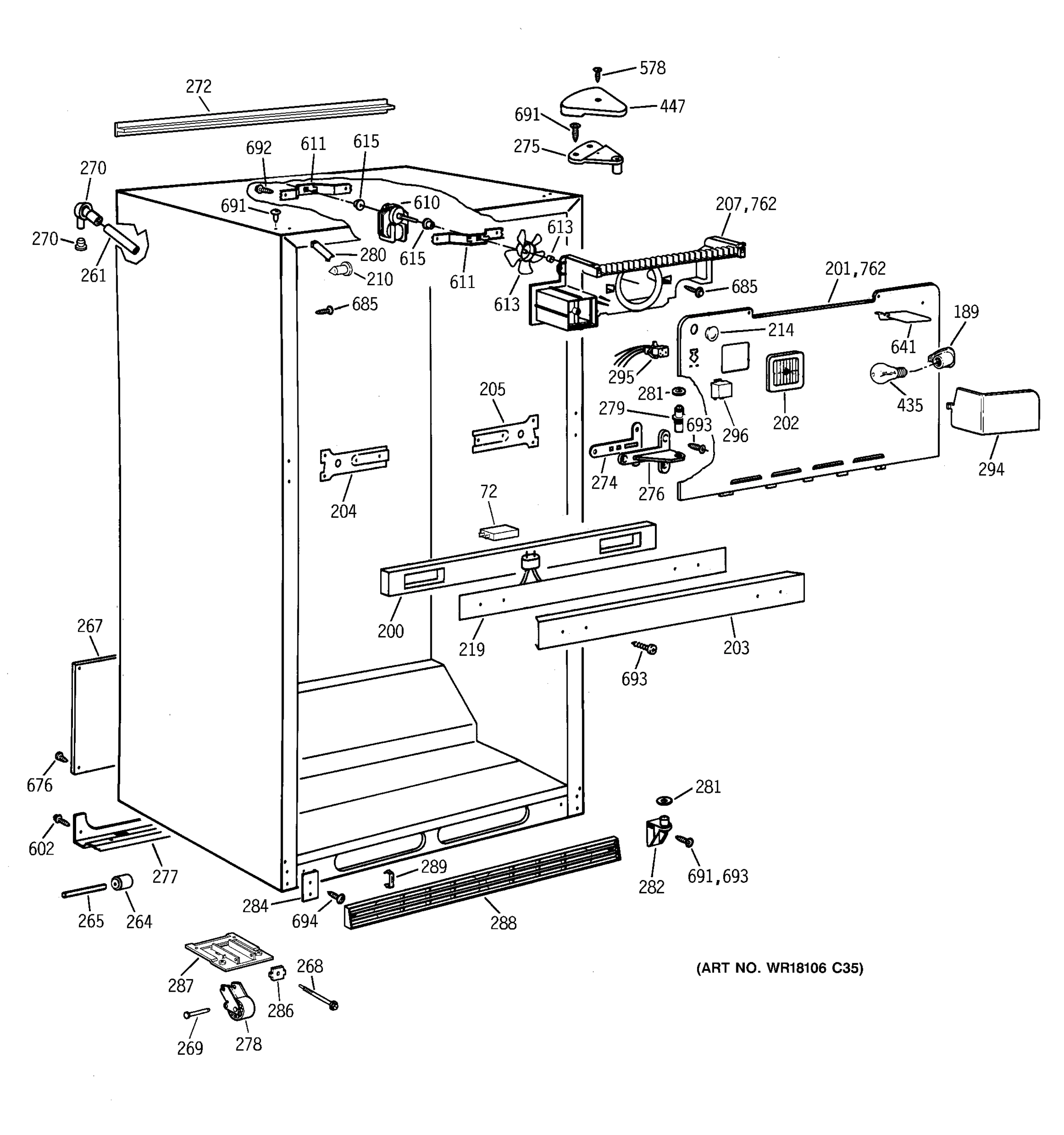 CABINET PARTS