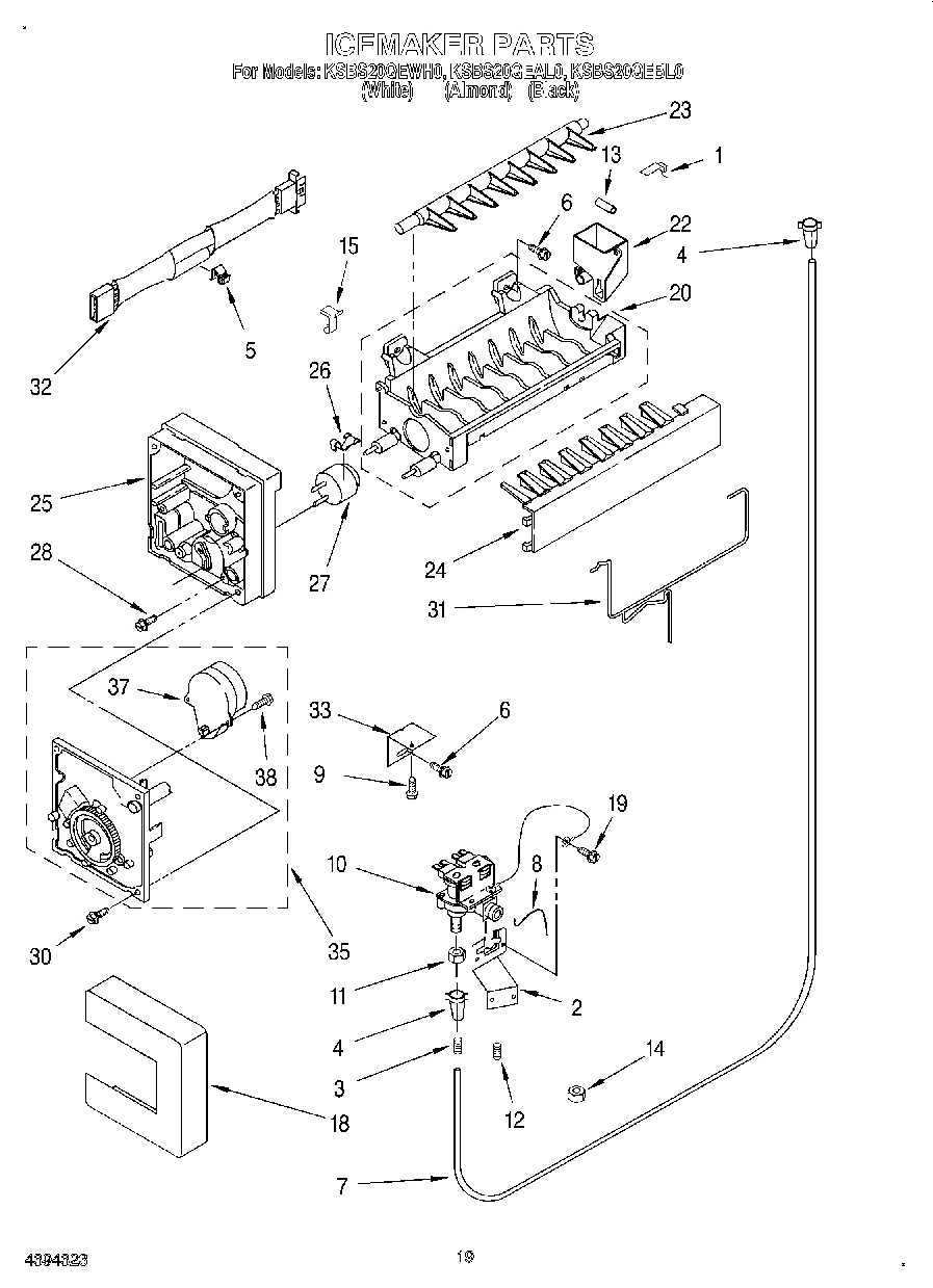11 - ICEMAKER, LIT/OPTIONAL