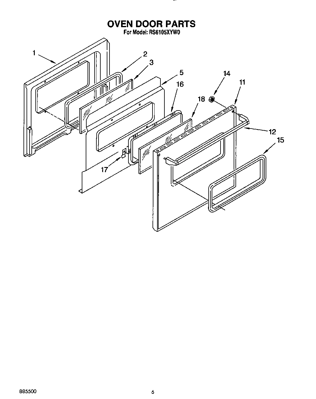 05 - OVEN DOOR, OPTIONAL