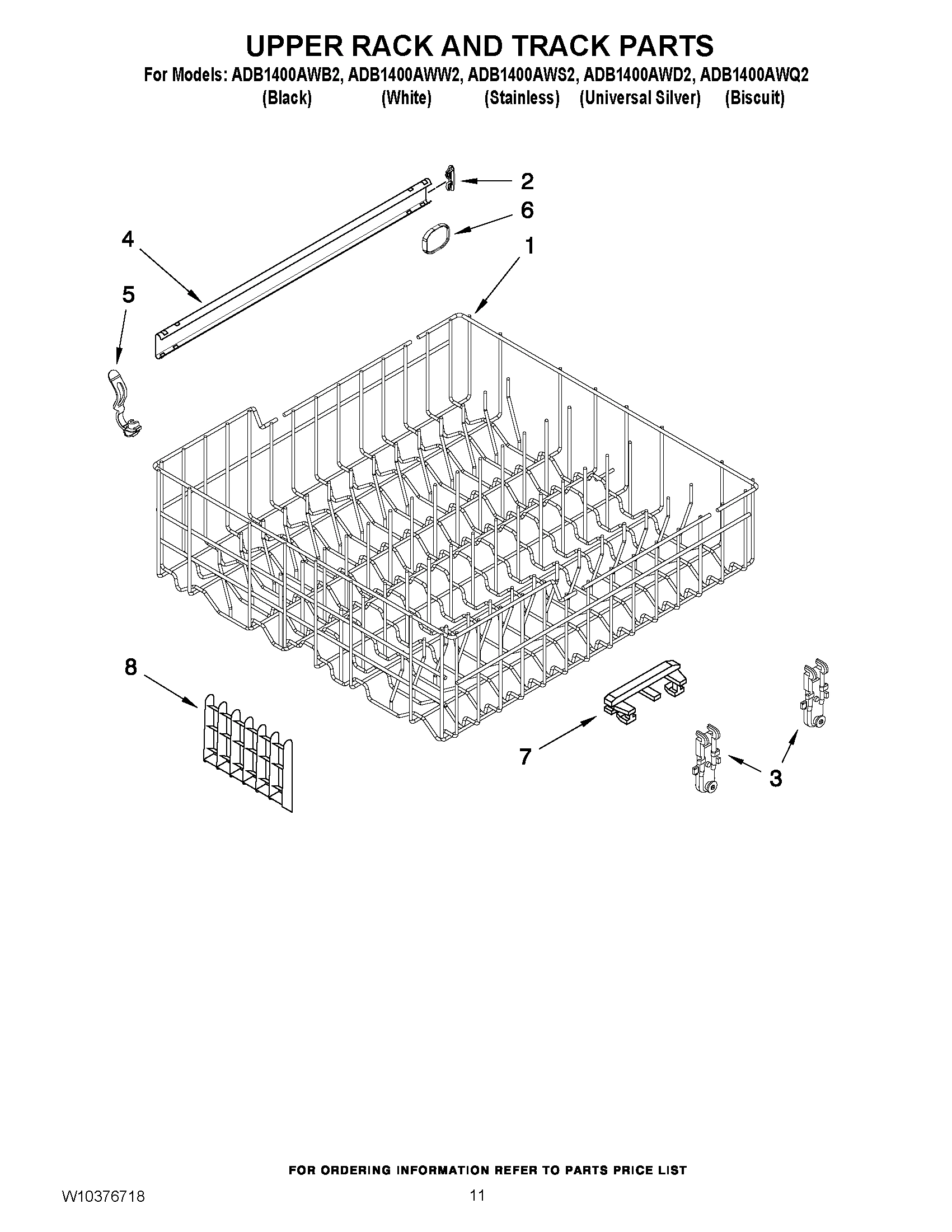 09 - UPPER RACK AND TRACK PARTS