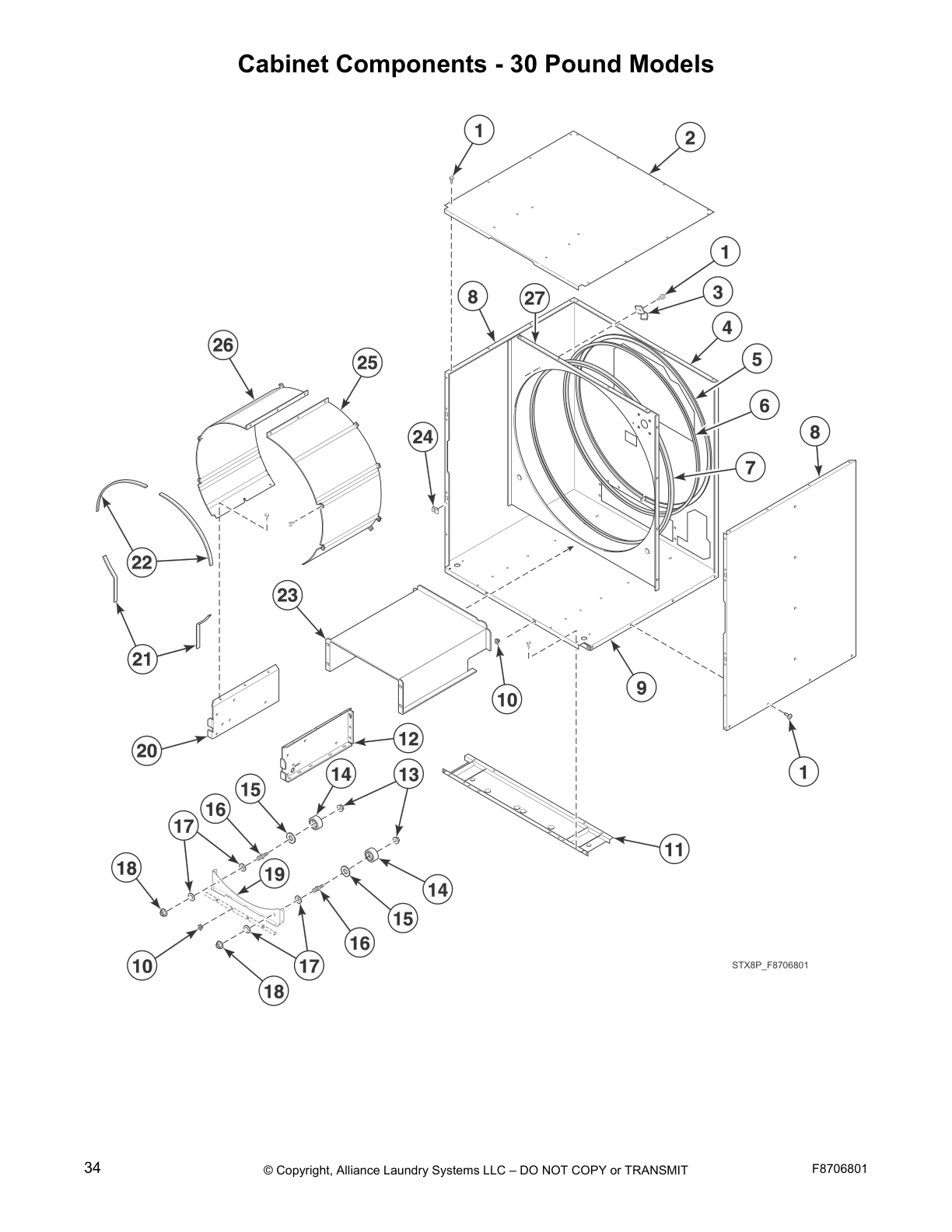 Cabinet Components - 30 Pound Models