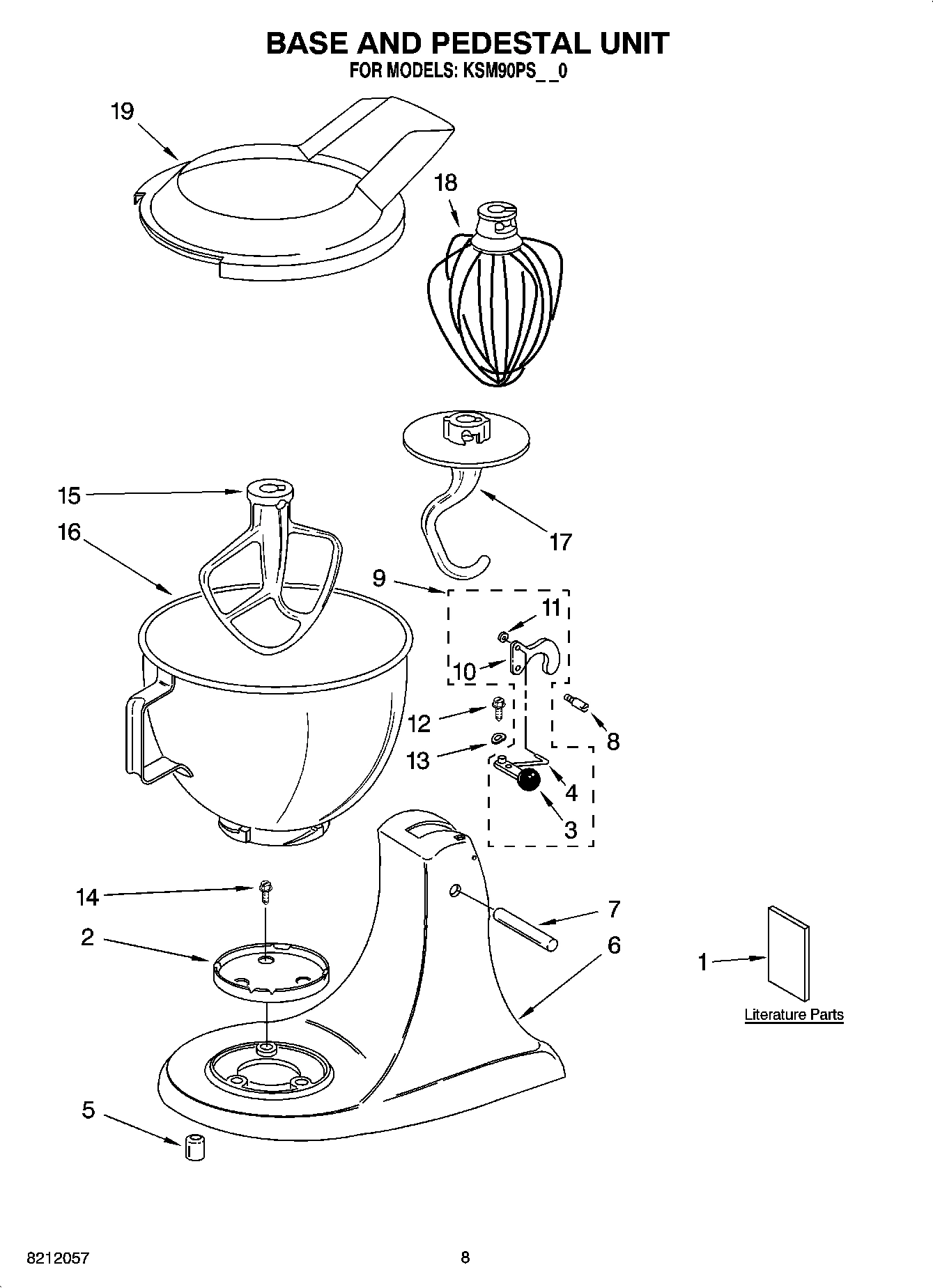 04 - BASE AND PEDESTAL UNIT, OPTIONAL PARTS