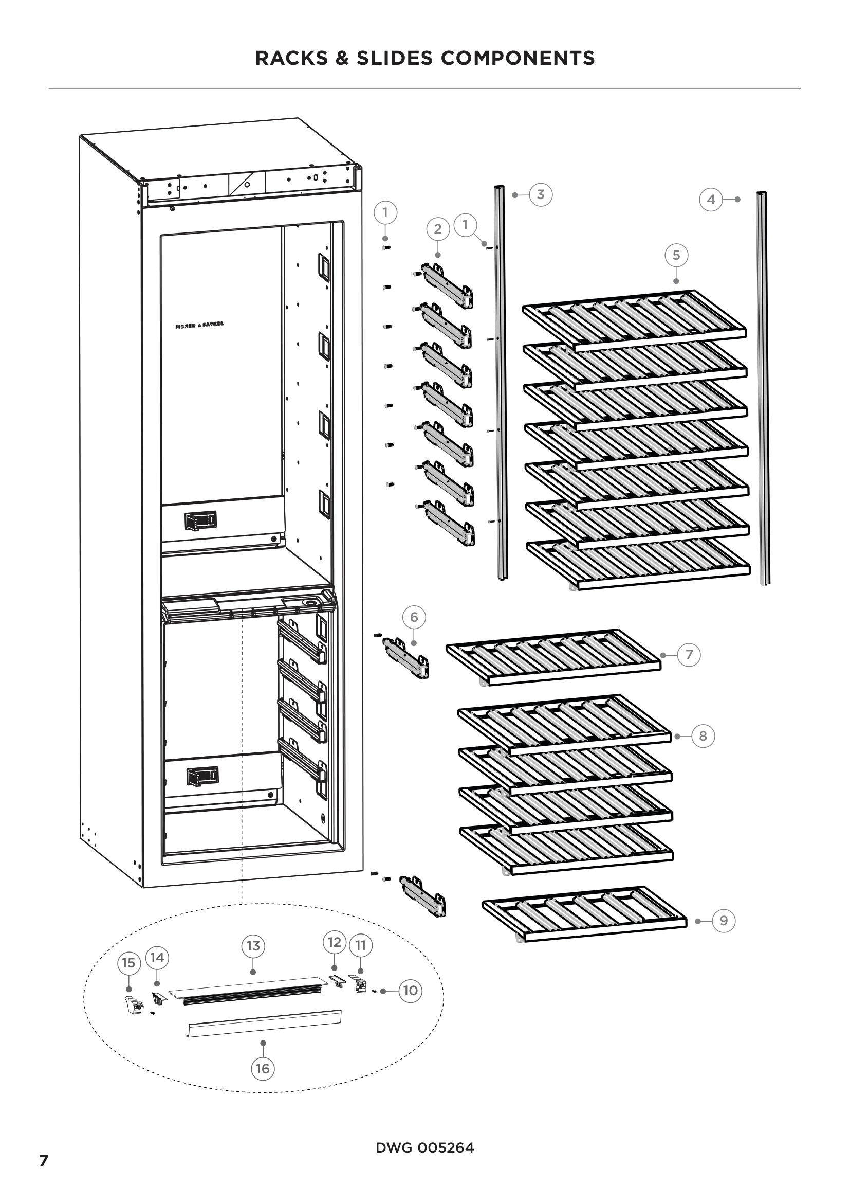 RACKS & SLIDES COMPONENTS