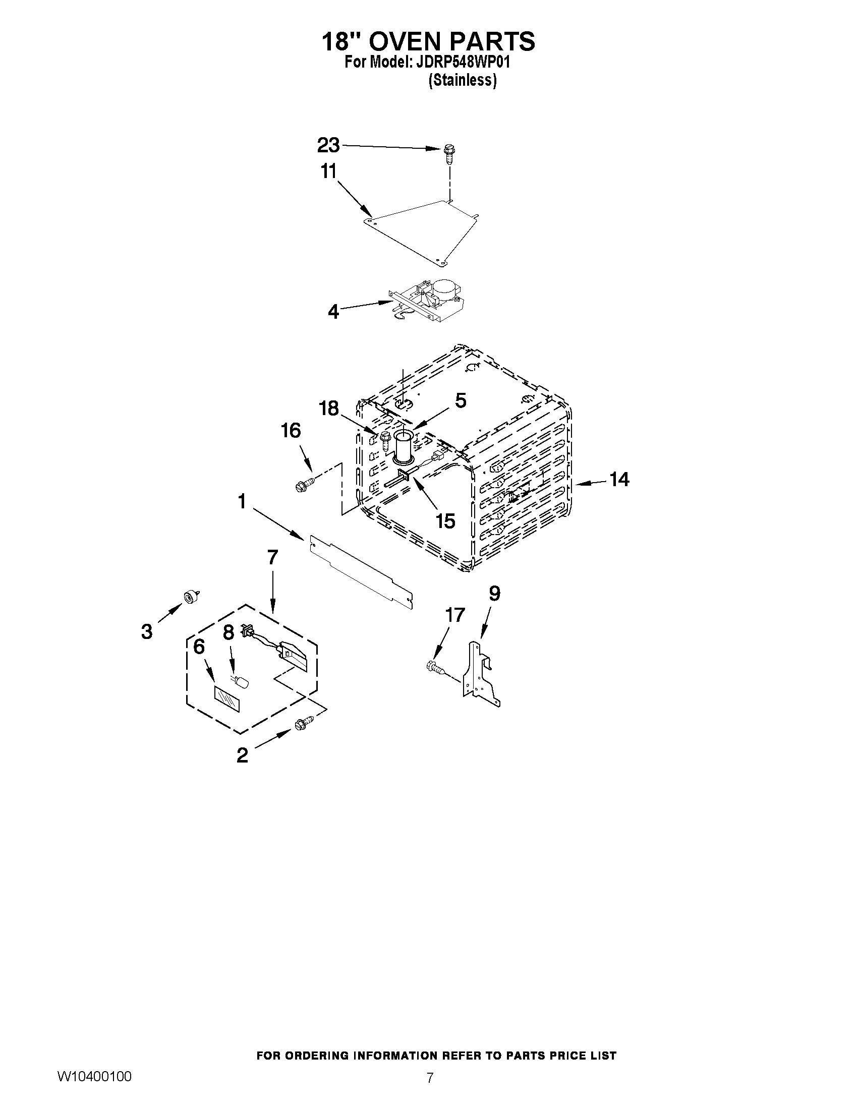 04 - 18`` OVEN PARTS