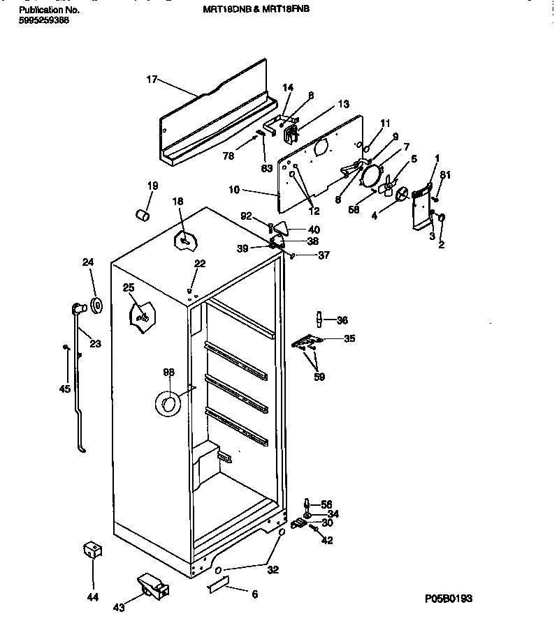 03 - CABINET W/FAN ASSEMBLY