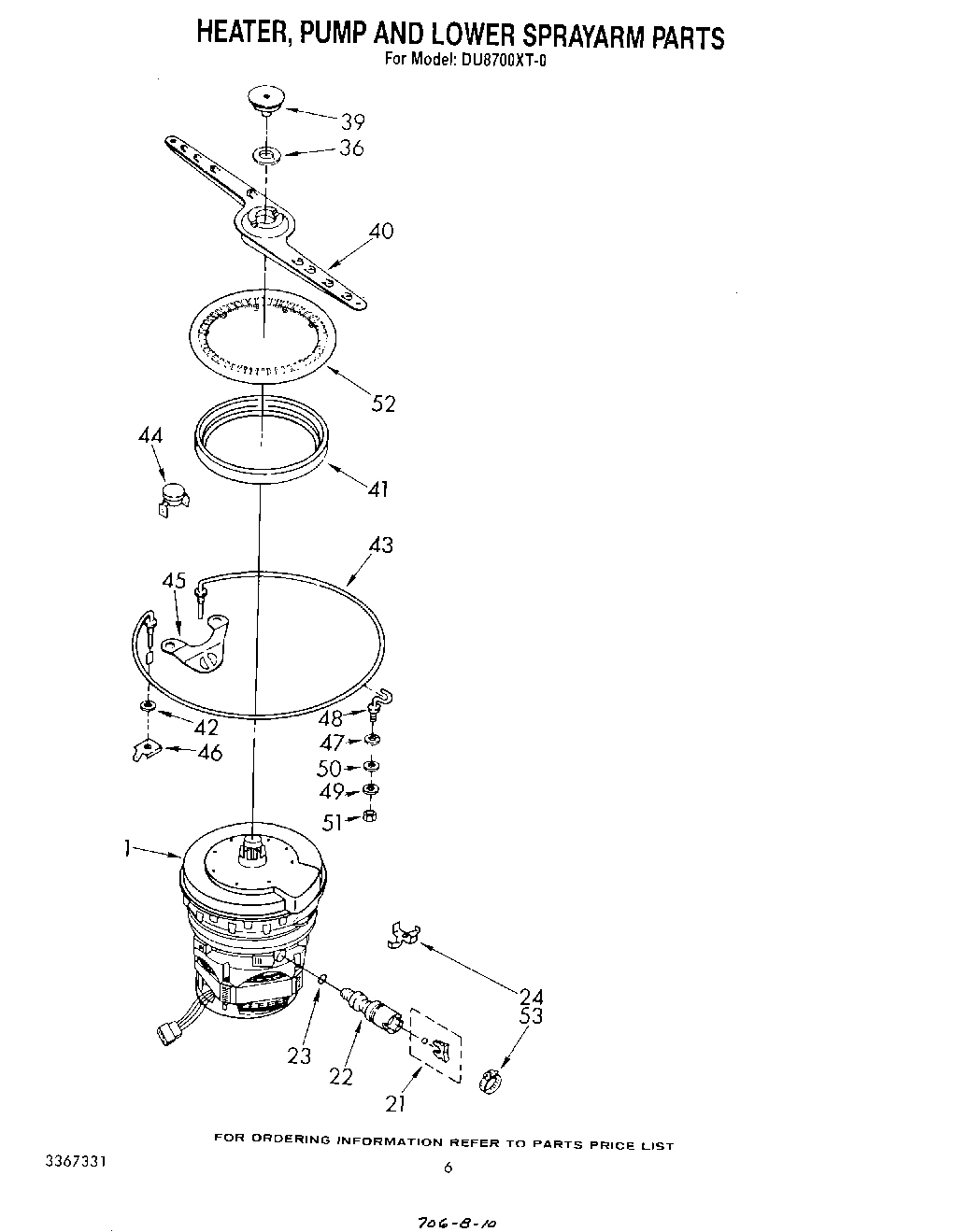 04 - HEATER, PUMP AND LOWER SPRAYARM