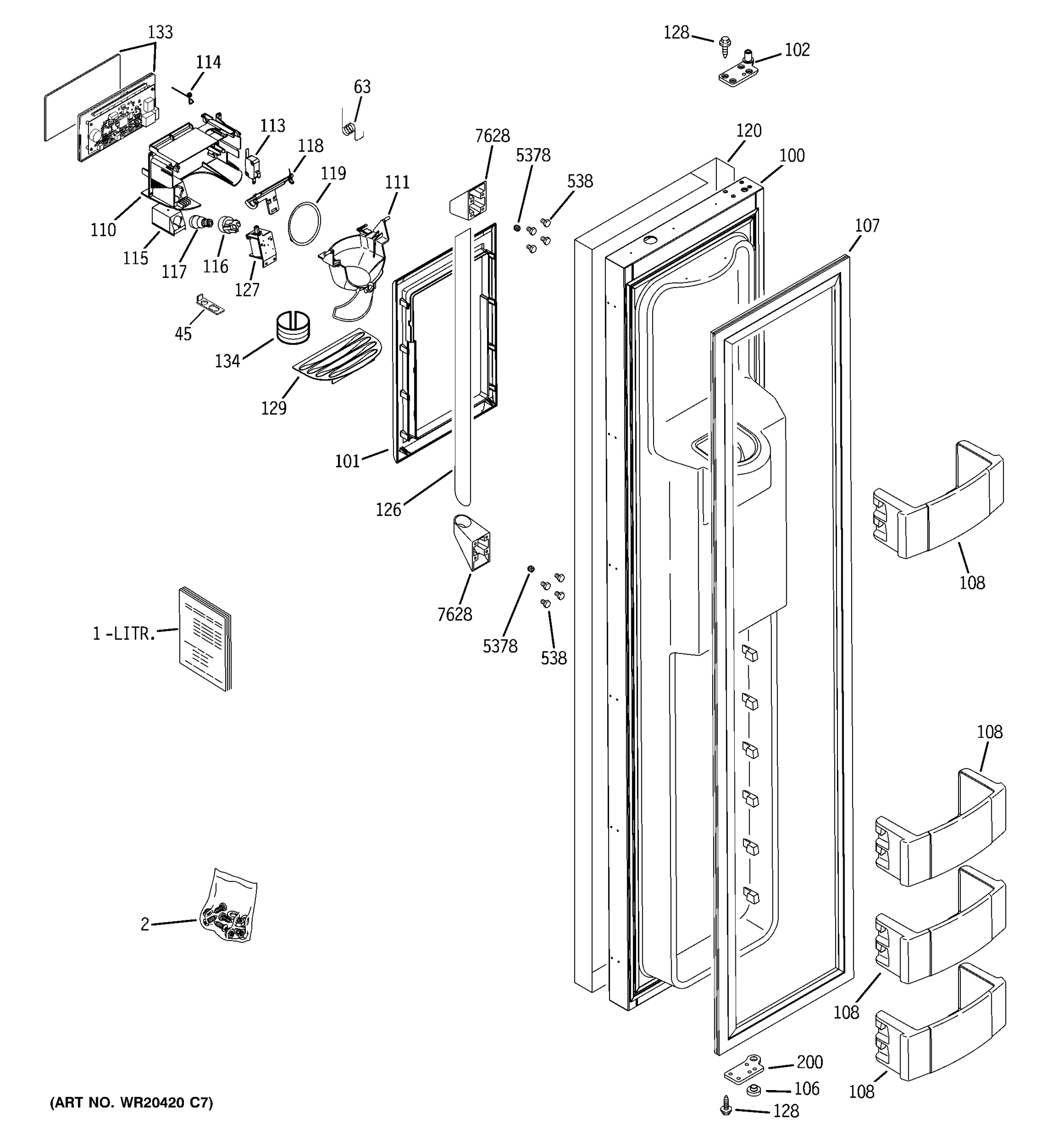 FREEZER DOOR
