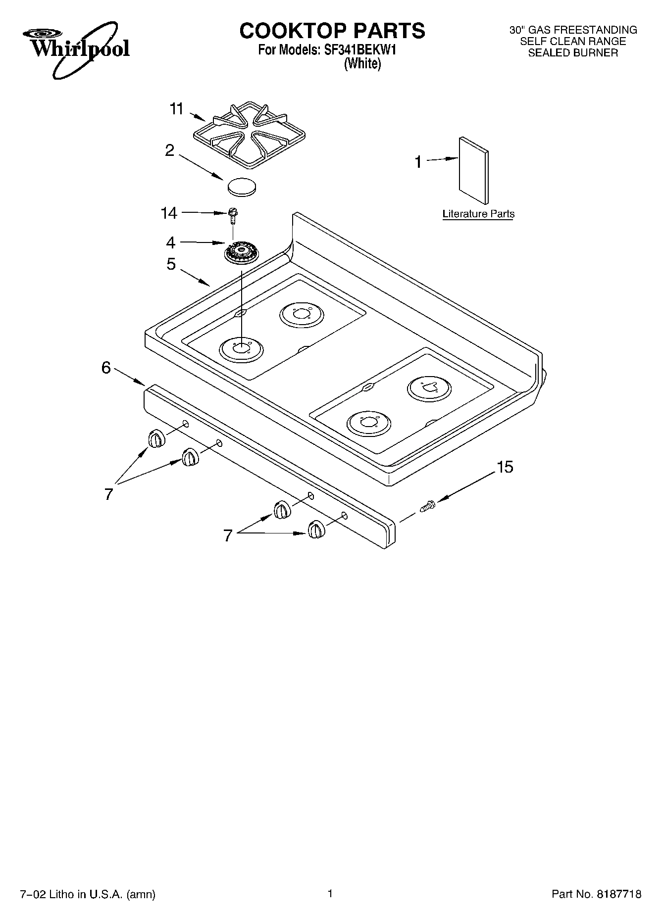 01 - COOKTOP, LITERATURE