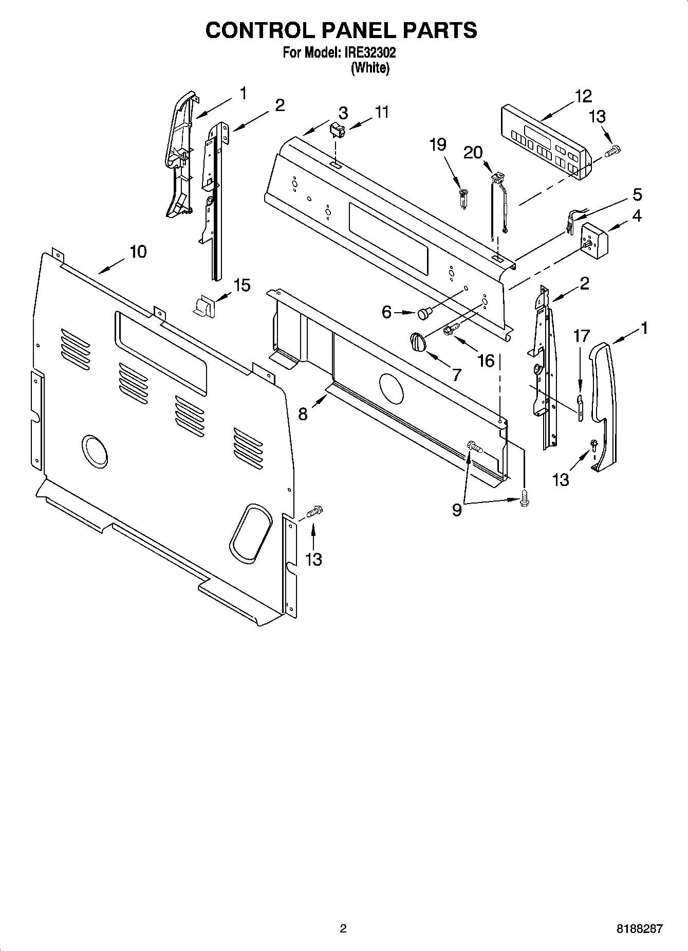 02 - CONTROL PANEL PARTS