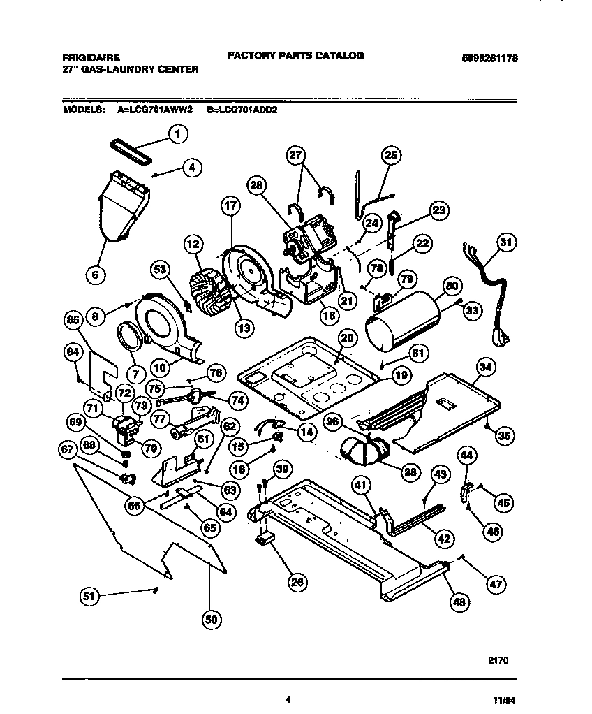 03 - DRYER - MOTOR, BLOWER, BELT