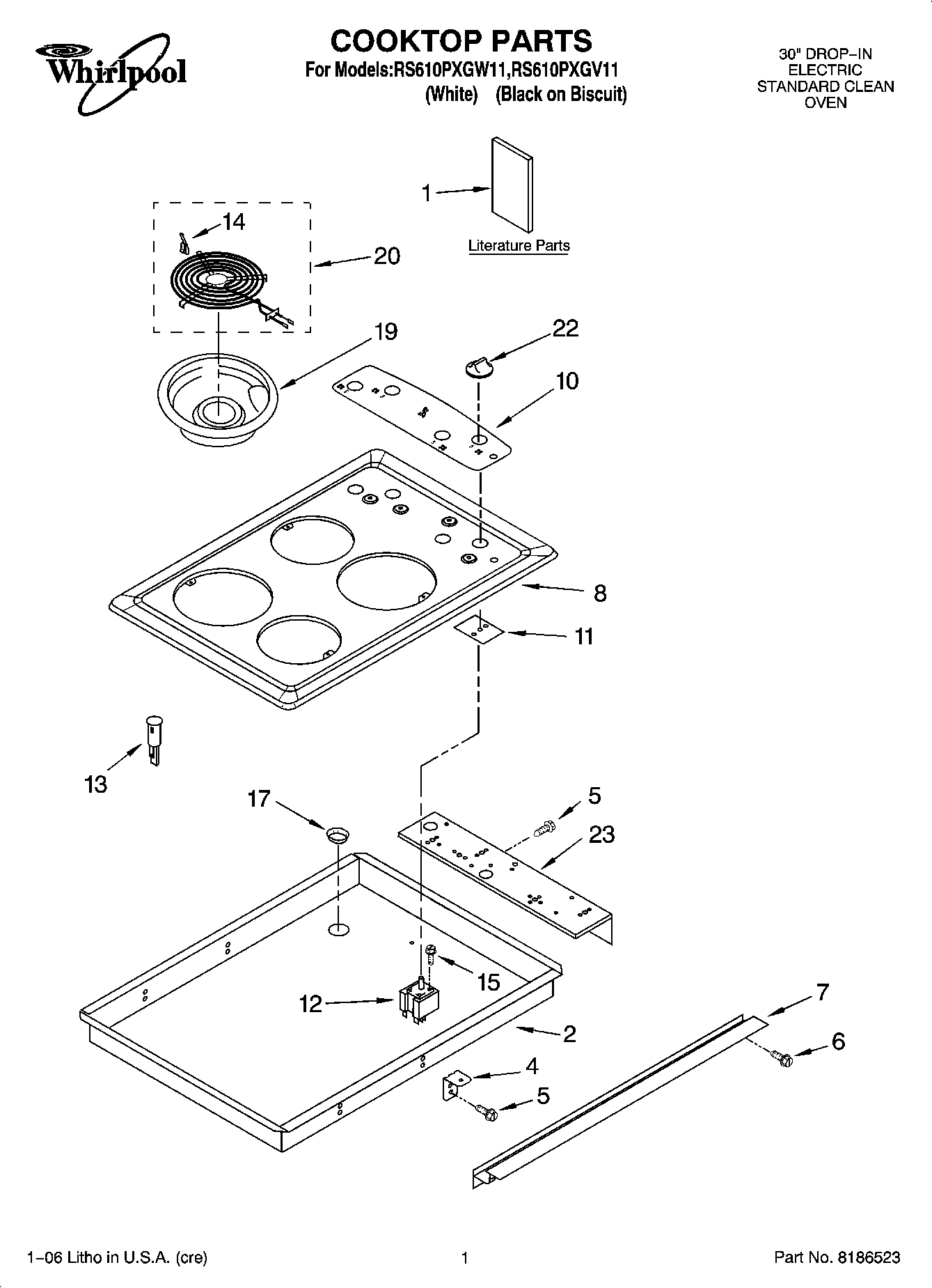 01 - COOKTOP PARTS
