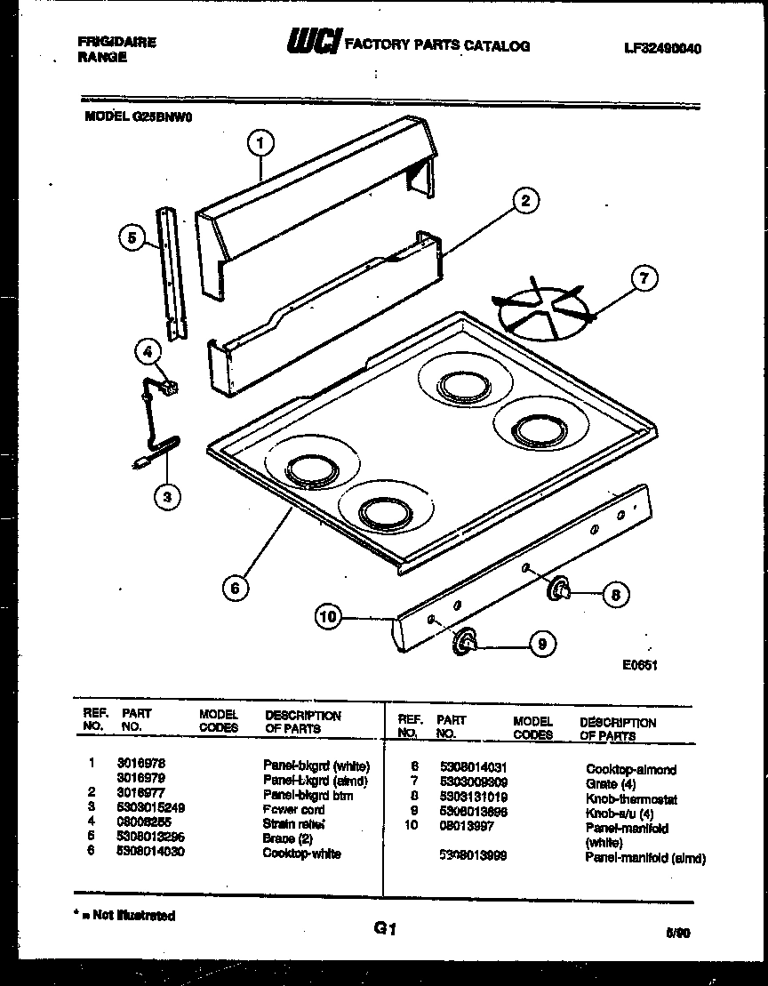 02 - COOKTOP PARTS