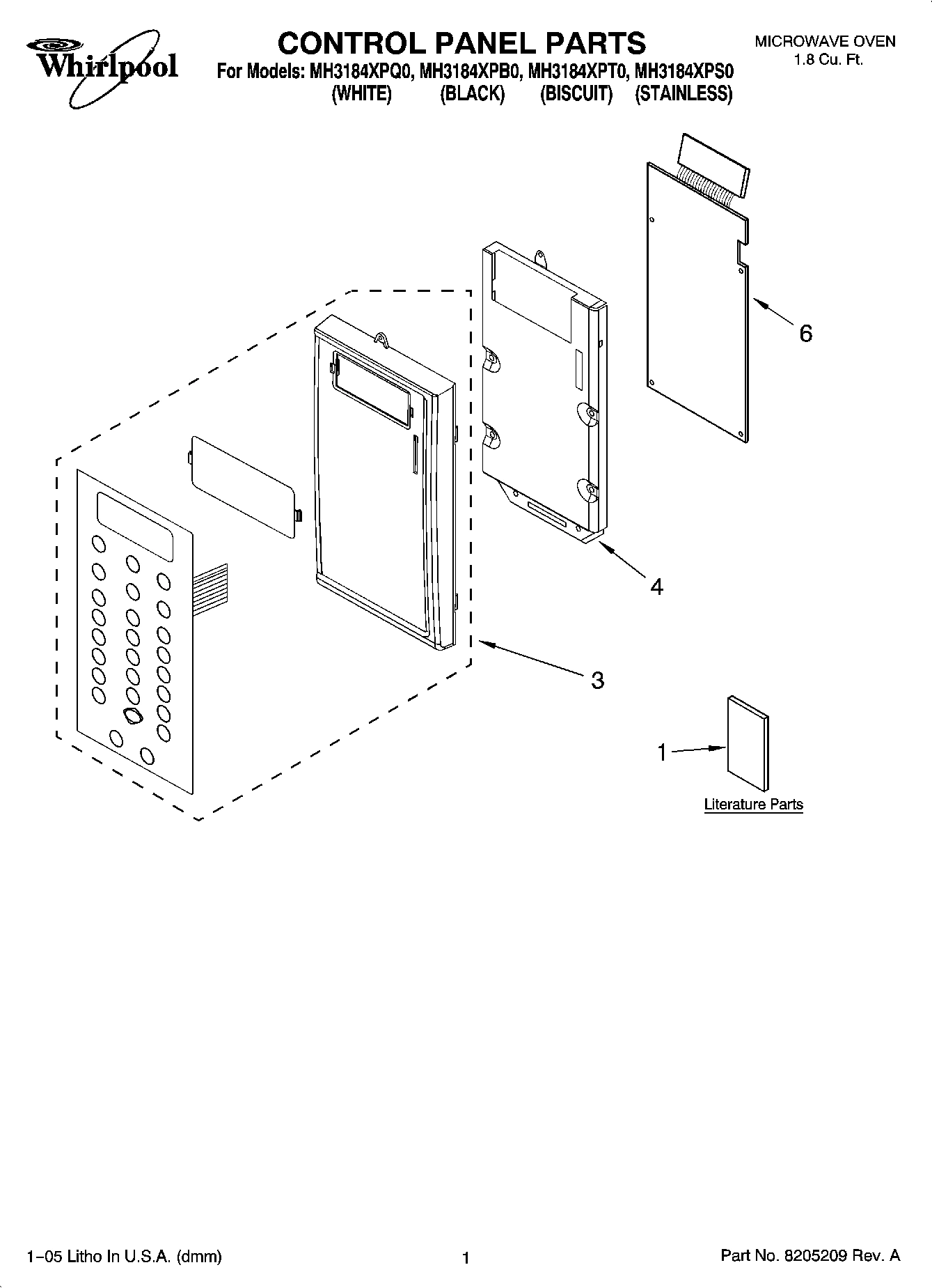 01 - CONTROL PANEL PARTS