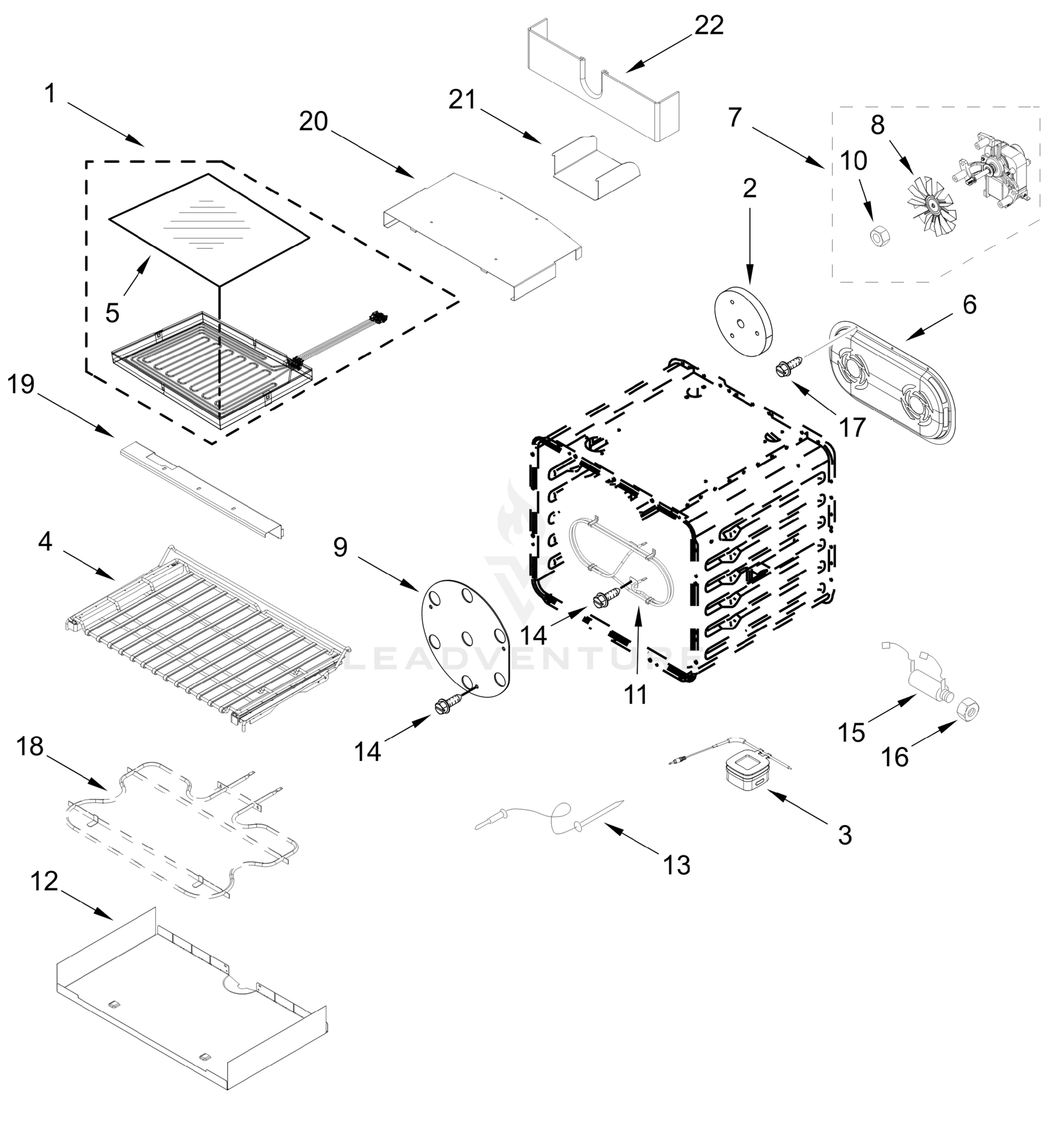 INTERNAL OVEN PARTS (30 In)