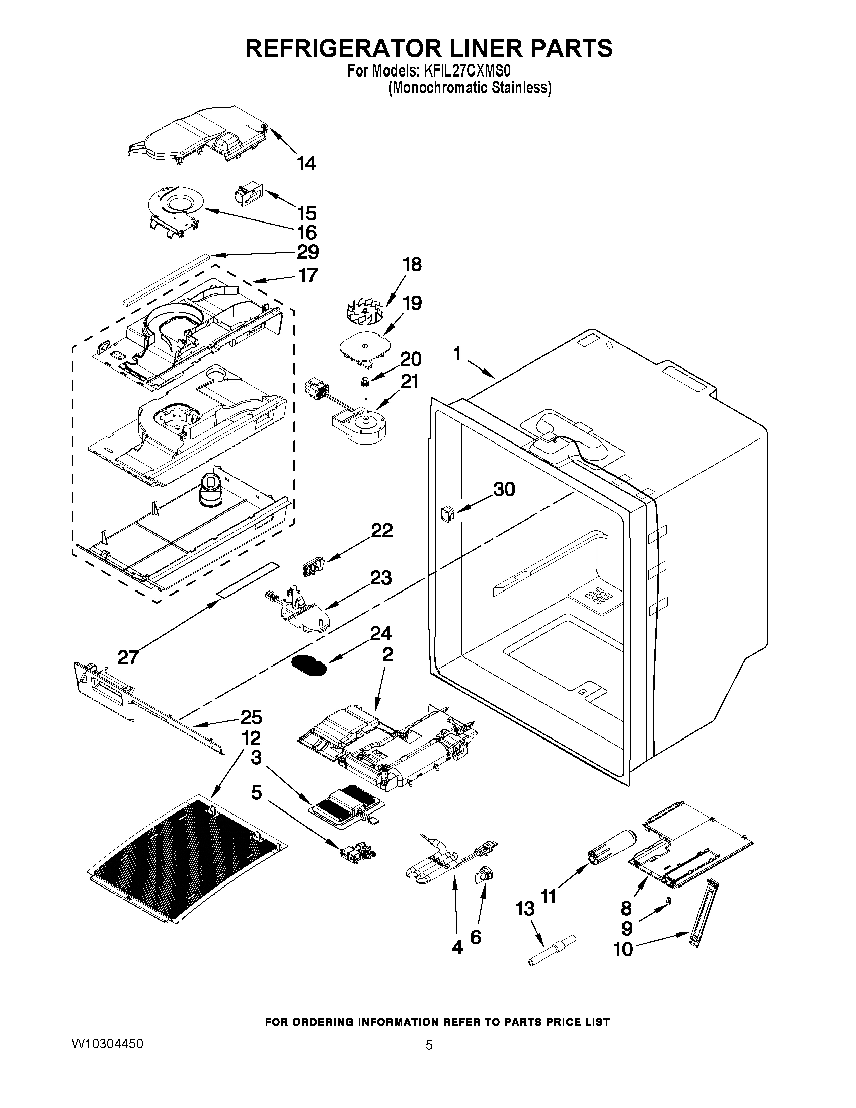 03 - REFRIGERATOR LINER PARTS