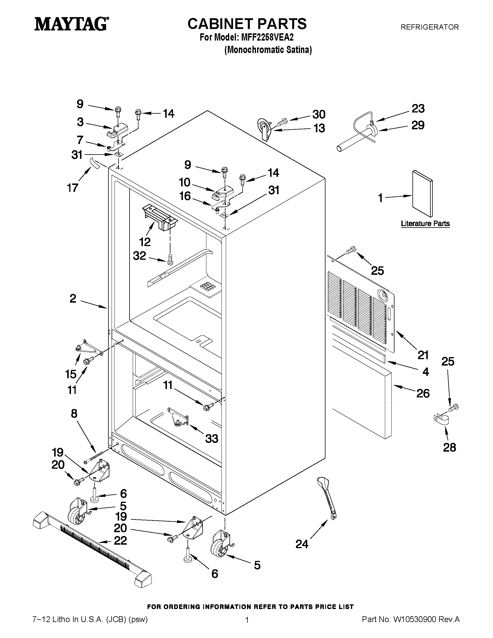 01 - CABINET PARTS