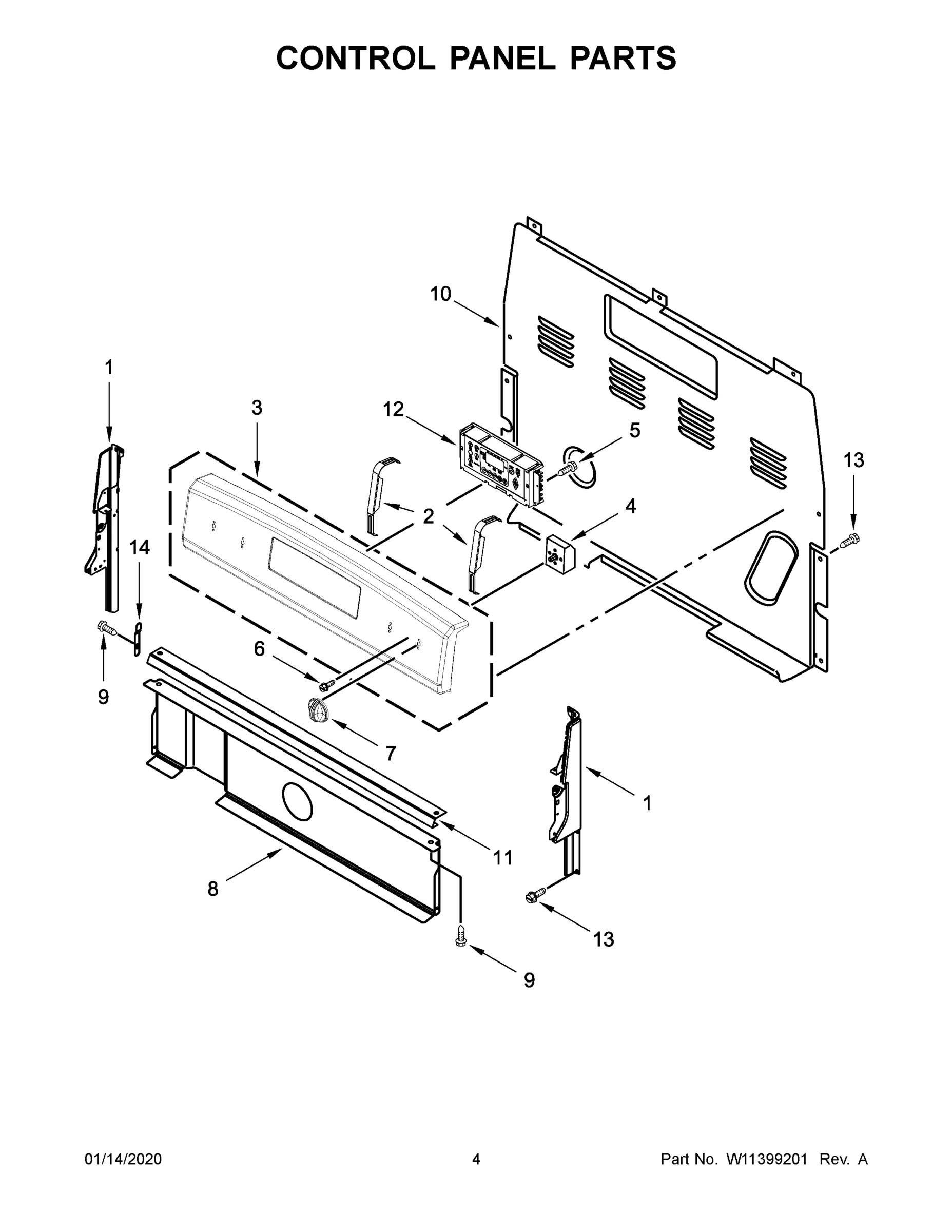03 - CONTROL PANEL PARTS