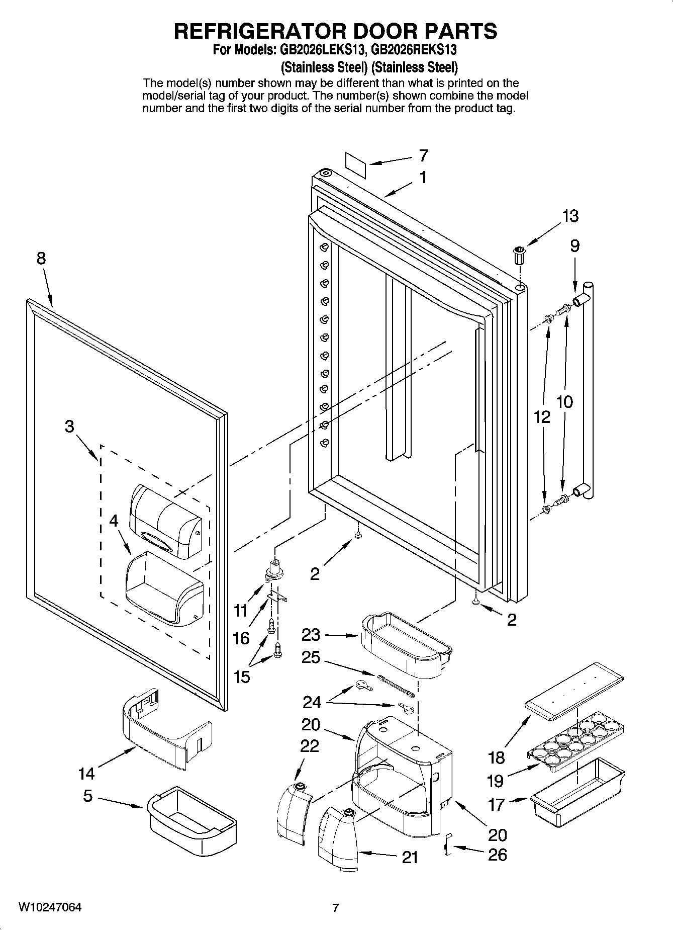 04 - REFRIGERATOR DOOR PARTS