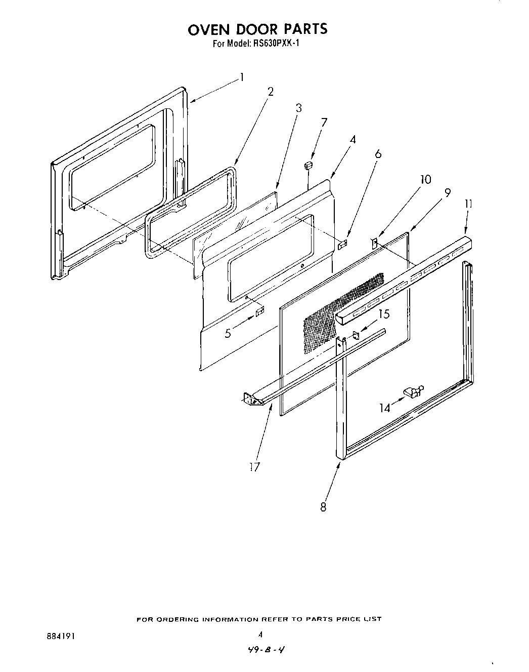 03 - OVEN DOOR , LITERATURE AND OPTIONAL