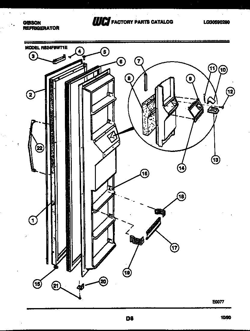 02 - FREEZER DOOR PARTS