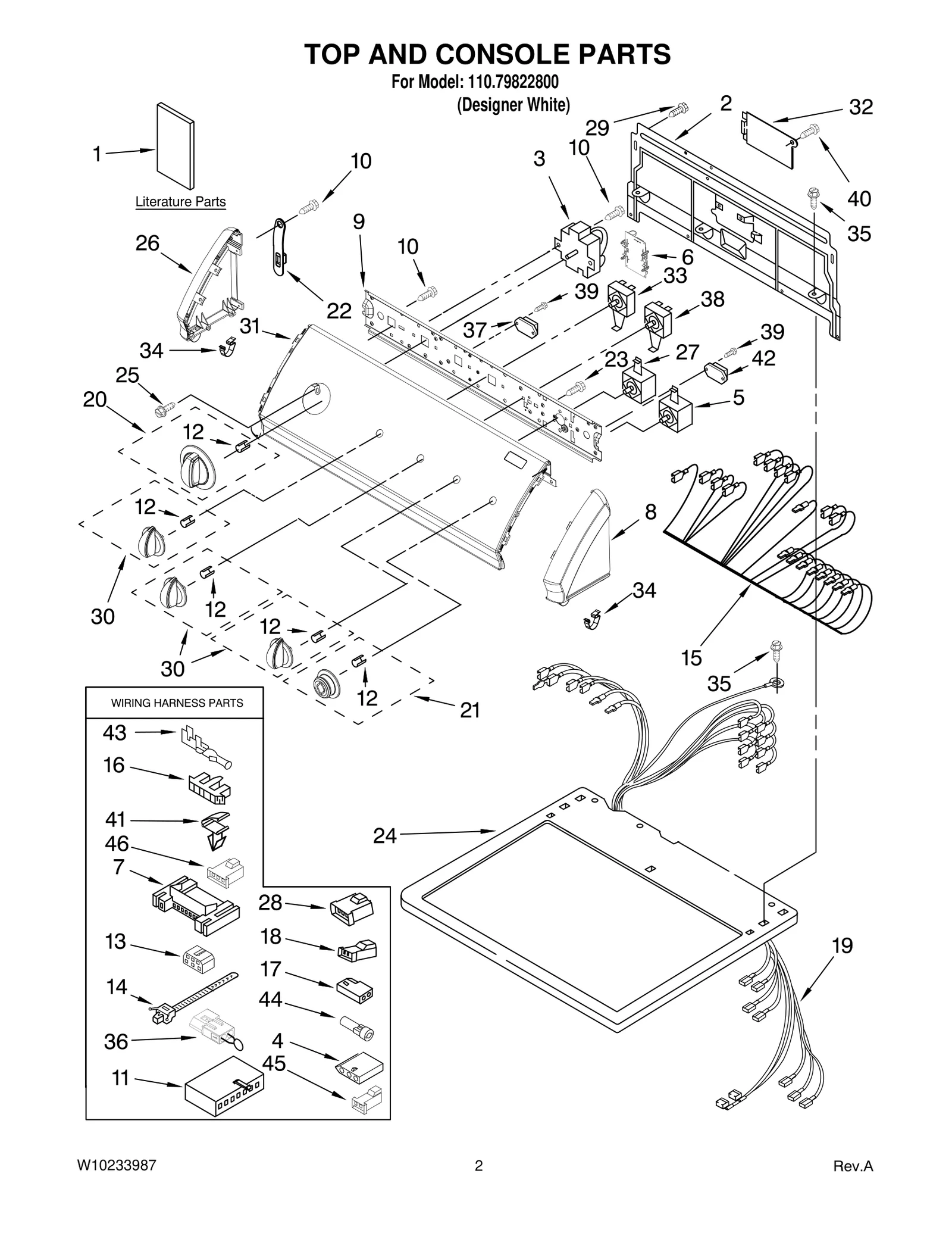 TOP AND CONSOLE PARTS