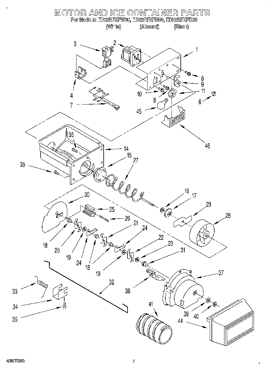 06 - MOTOR AND ICE CONTAINER