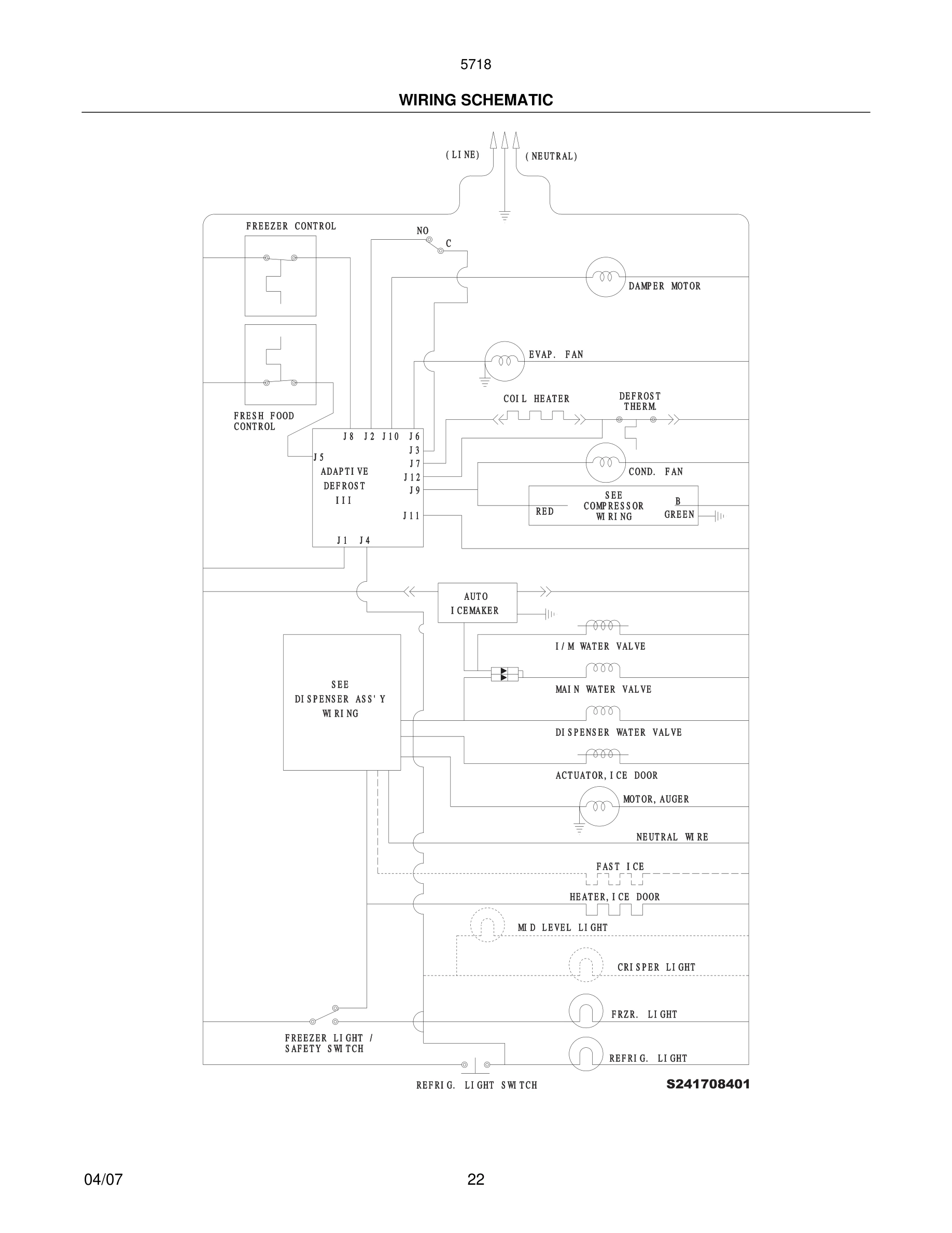 22 - WIRING SCHEMATIC