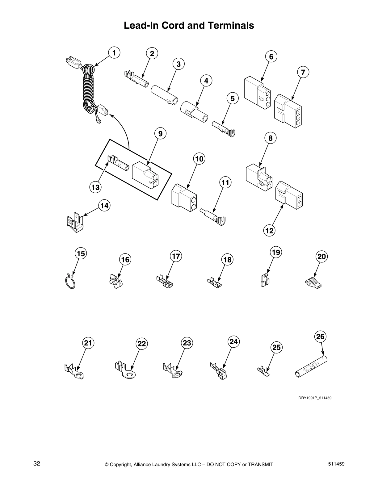 Lead-In Cord and Terminals