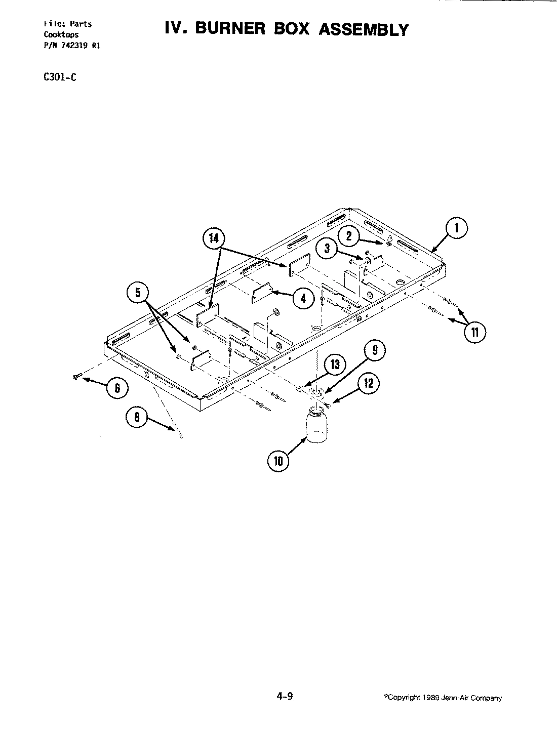 02 - BURNER BOX ASSEMBLY (C301-C)